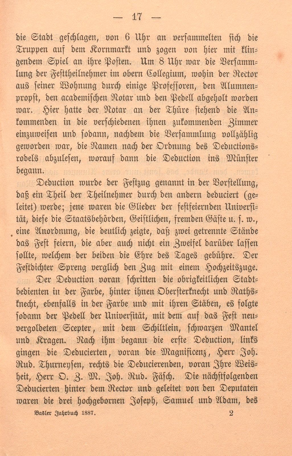 Die dritte Säcularfeier der Universität Basel 1760 – Seite 17