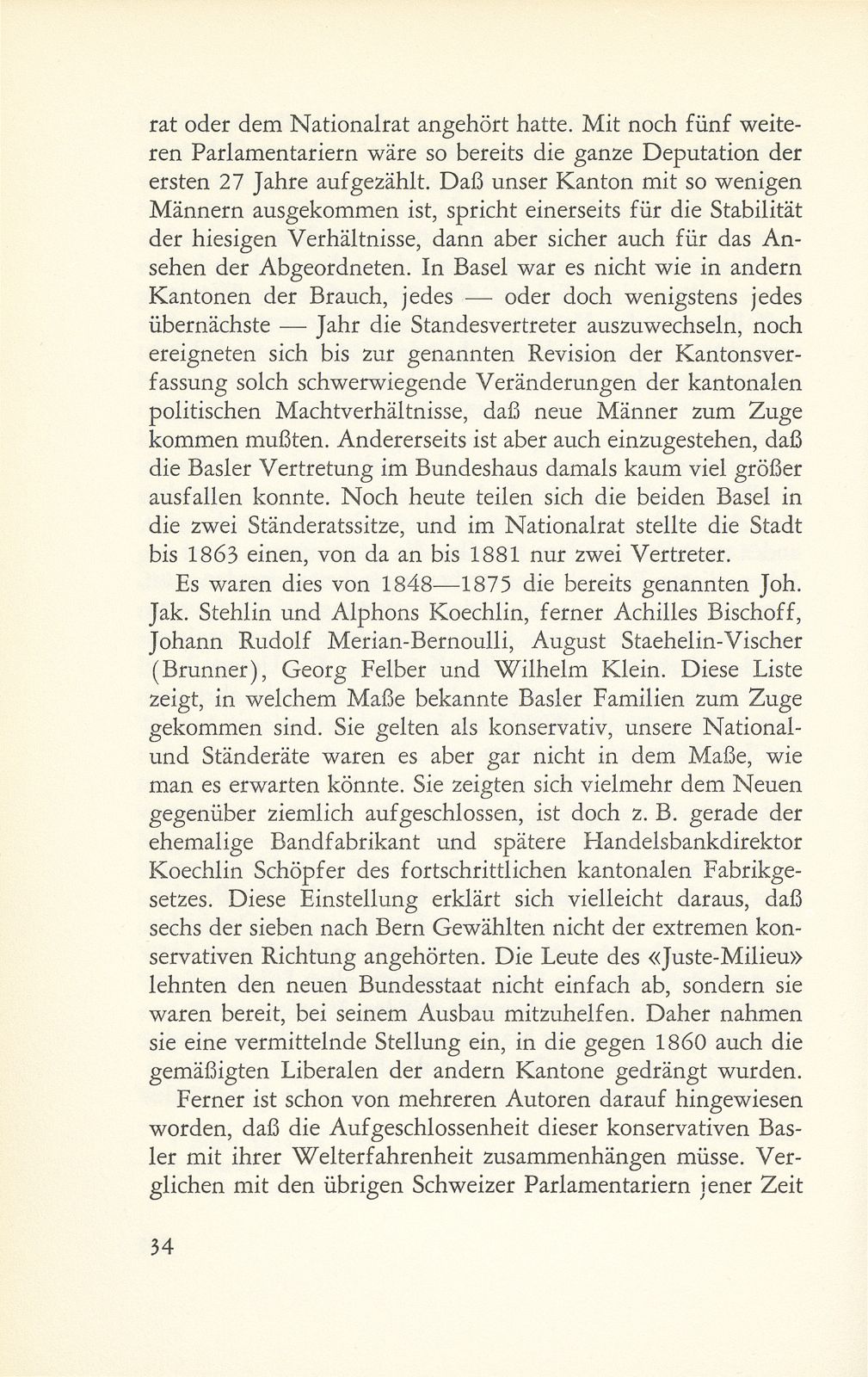 Vom Wandel der Basler Vertretung in der Bundesversammlung 1848-1919 – Seite 4