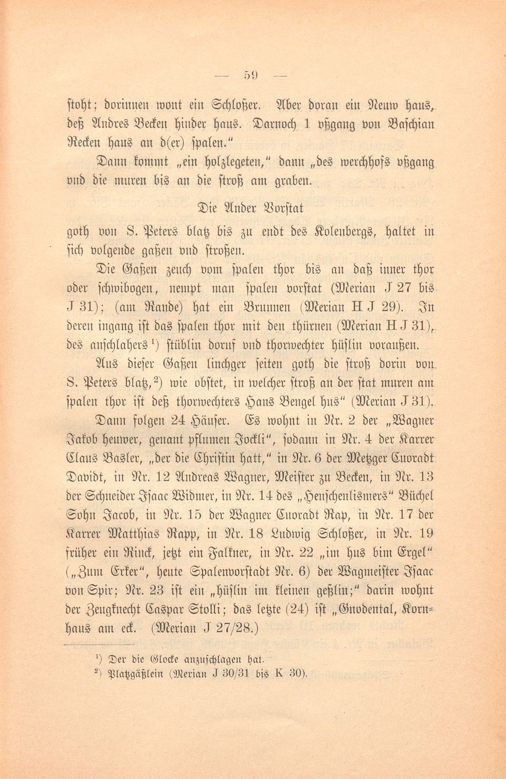 Eine Wanderung durch Basel im Anfang des 17. Jahrhunderts – Seite 12