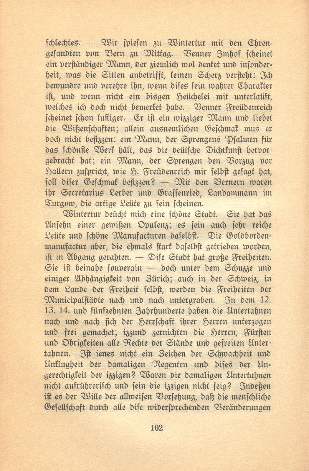 Isaak Iselins Reisetagebuch 1754 – Seite 7