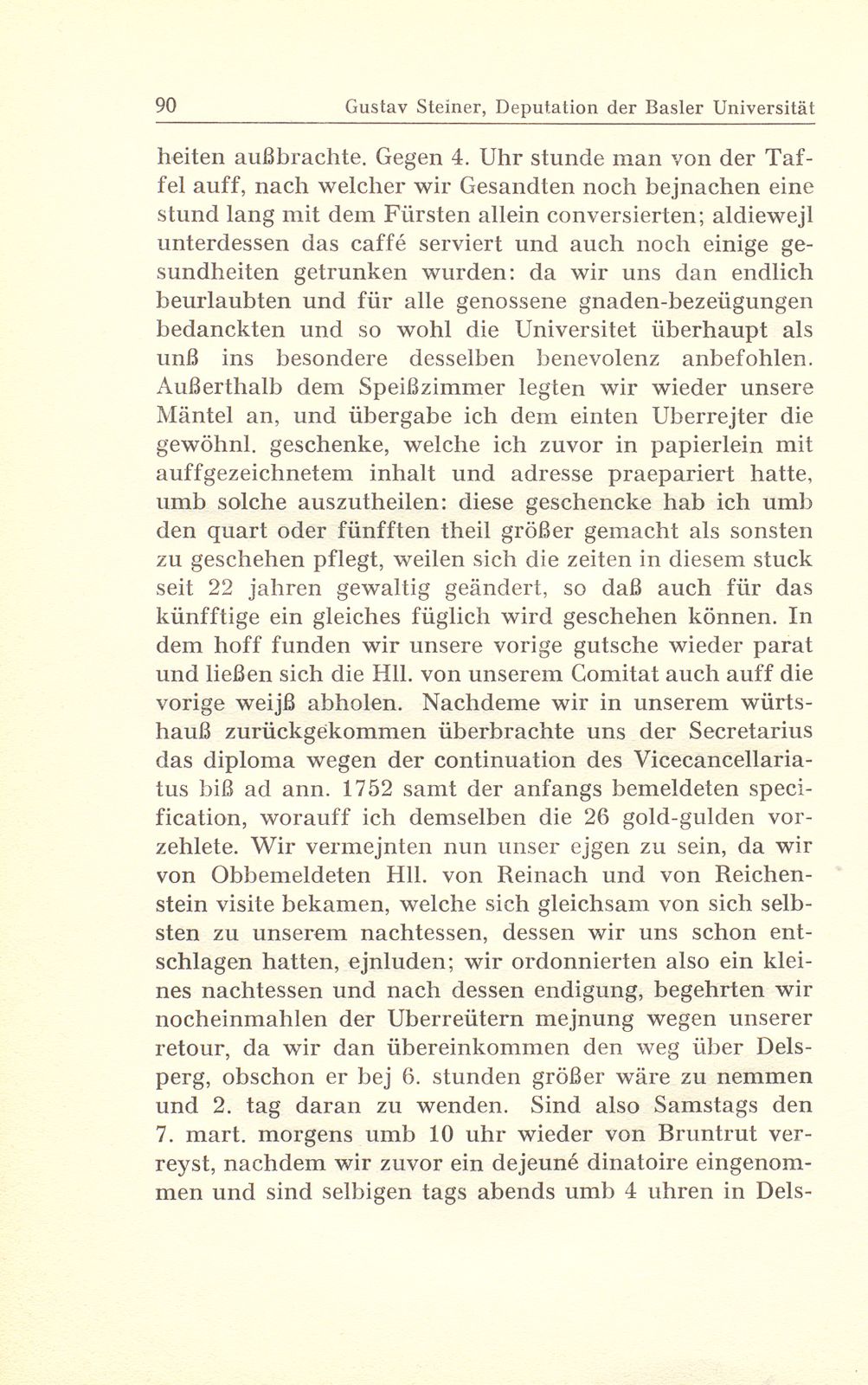 Deputation der Basler Universität an den fürstbischöflichen Kanzler – Seite 30