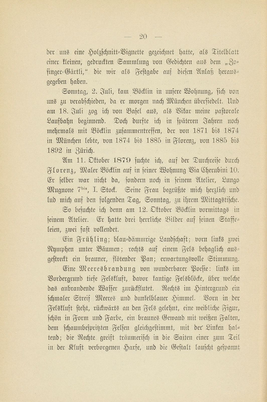 Erinnerungen an Arnold Böcklin nach Tagebuchnotizen eines Studenten – Seite 18