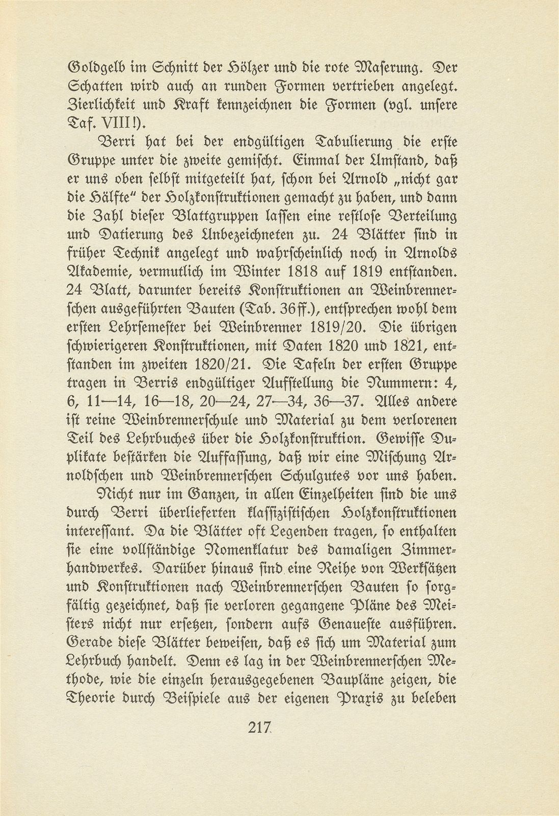 Melchior Berri. (Ein Beitrag zur Kultur des Spätklassizismus.) – Seite 41