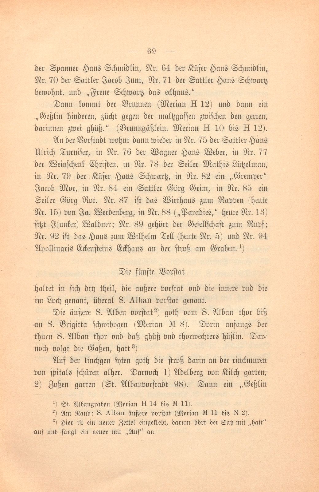 Eine Wanderung durch Basel im Anfang des 17. Jahrhunderts – Seite 22