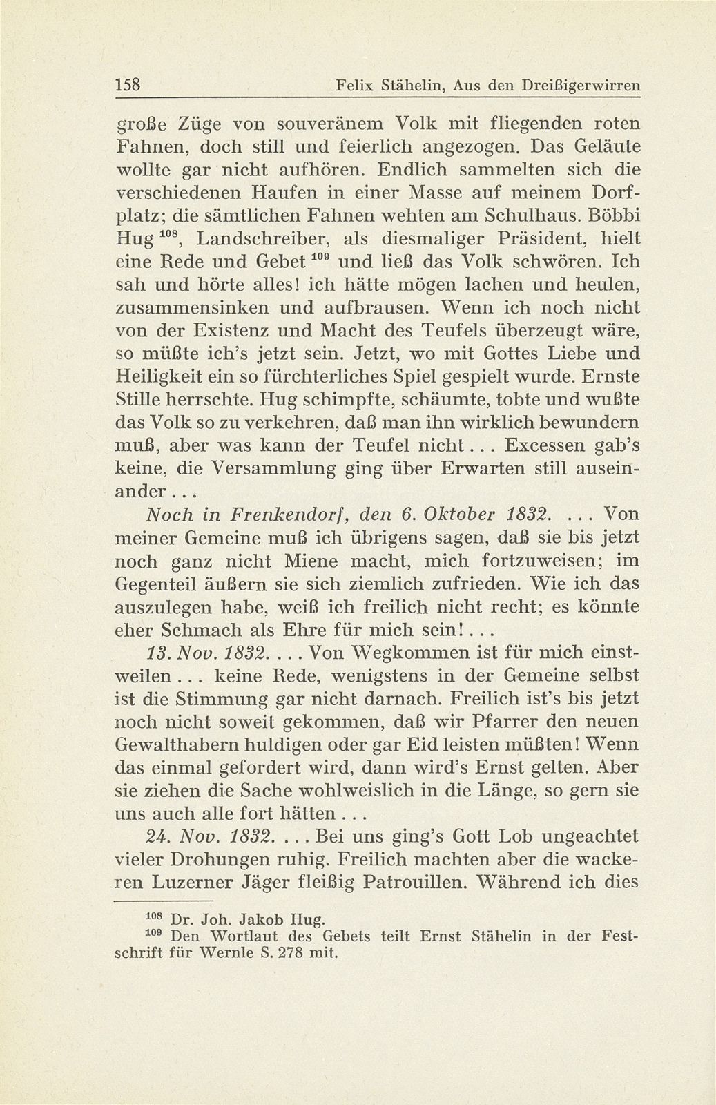 Erlebnisse und Bekenntnisse aus der Zeit der Dreissigerwirren [Gebrüder Stähelin] – Seite 56