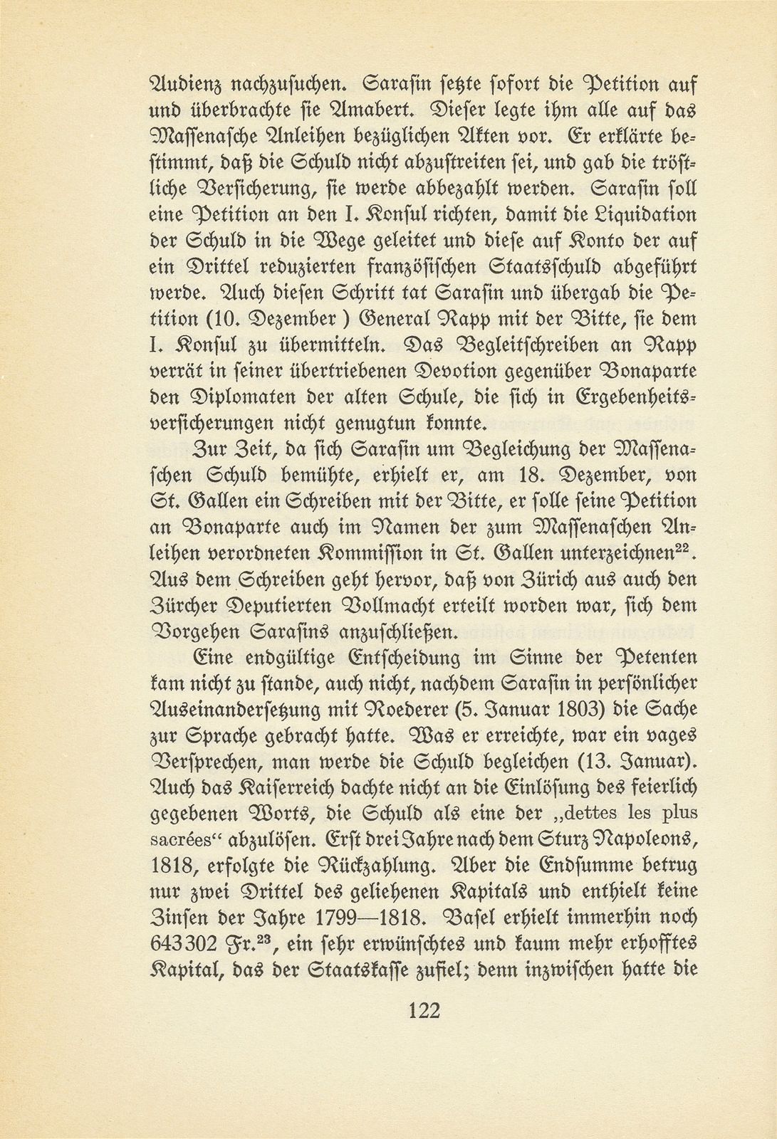 Hans Bernhard Sarasin als Gesandter Basels an der Konsulta in Paris – Seite 16