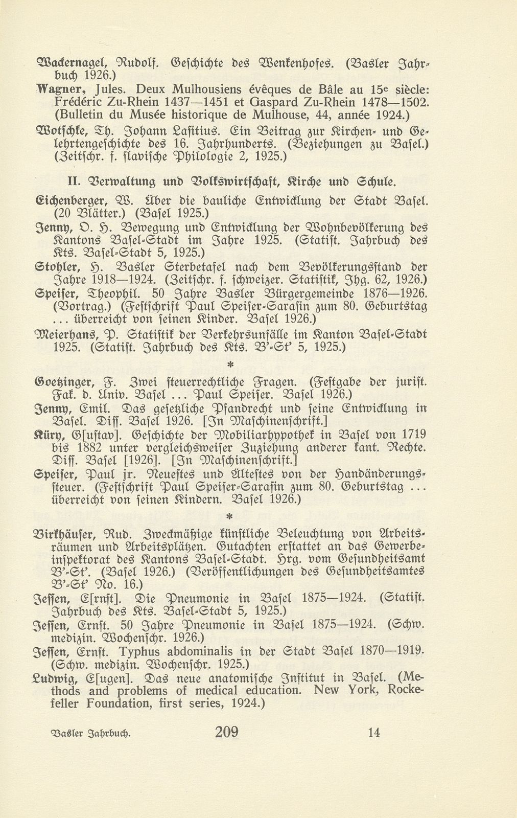 Basler Bibliographie 1926 – Seite 3