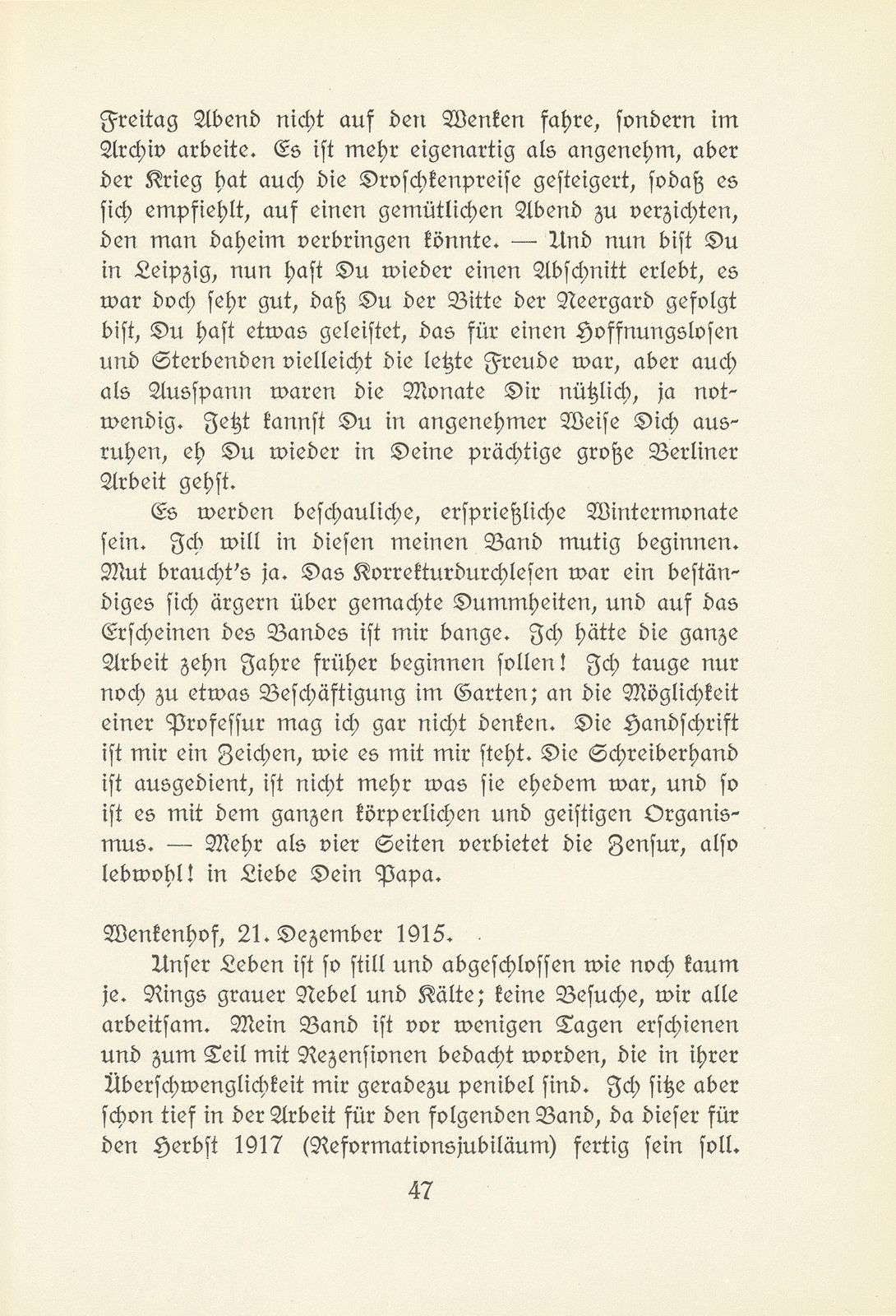 Aus Briefen Rudolf Wackernagels – Seite 36