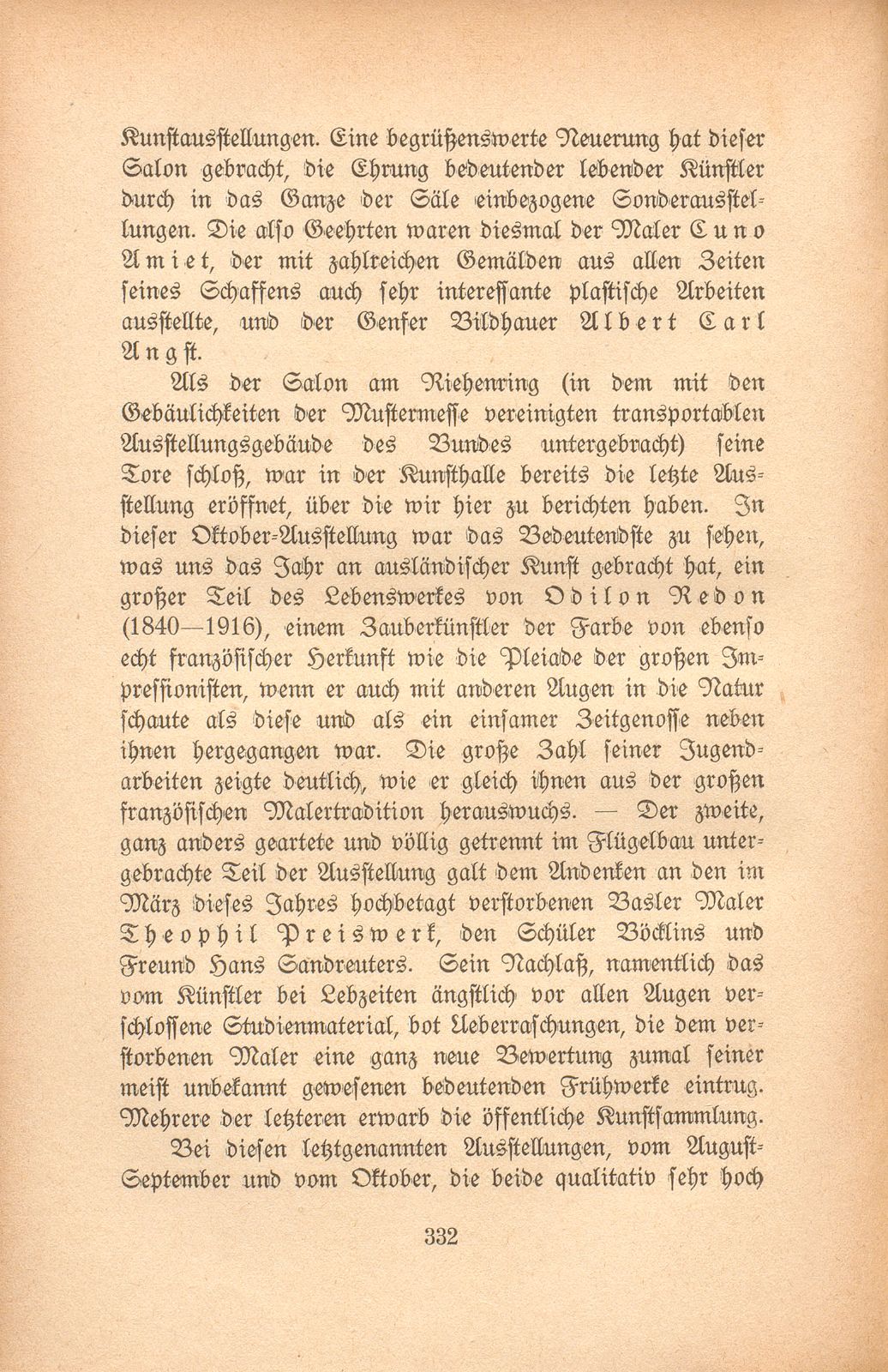 Das künstlerische Leben in Basel vom 1. November 1918 bis 31. Oktober 1919 – Seite 5