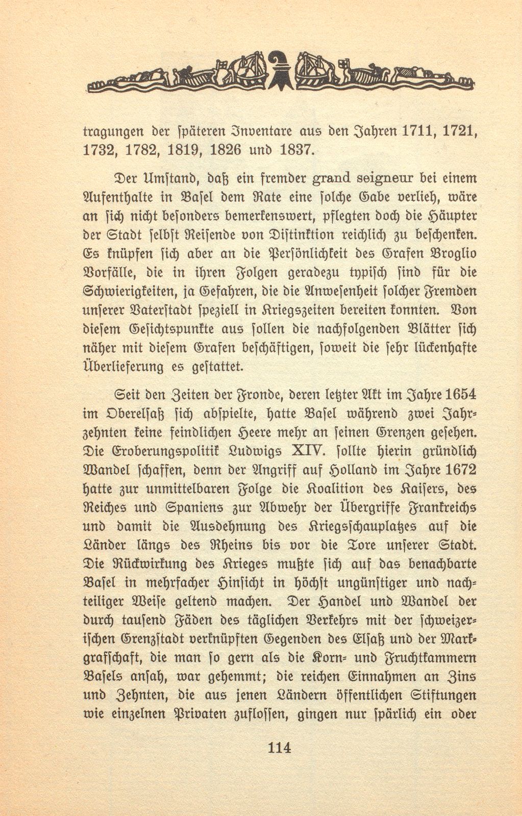 Der Aufenthalt des Conte di Broglio zu Basel – Seite 2