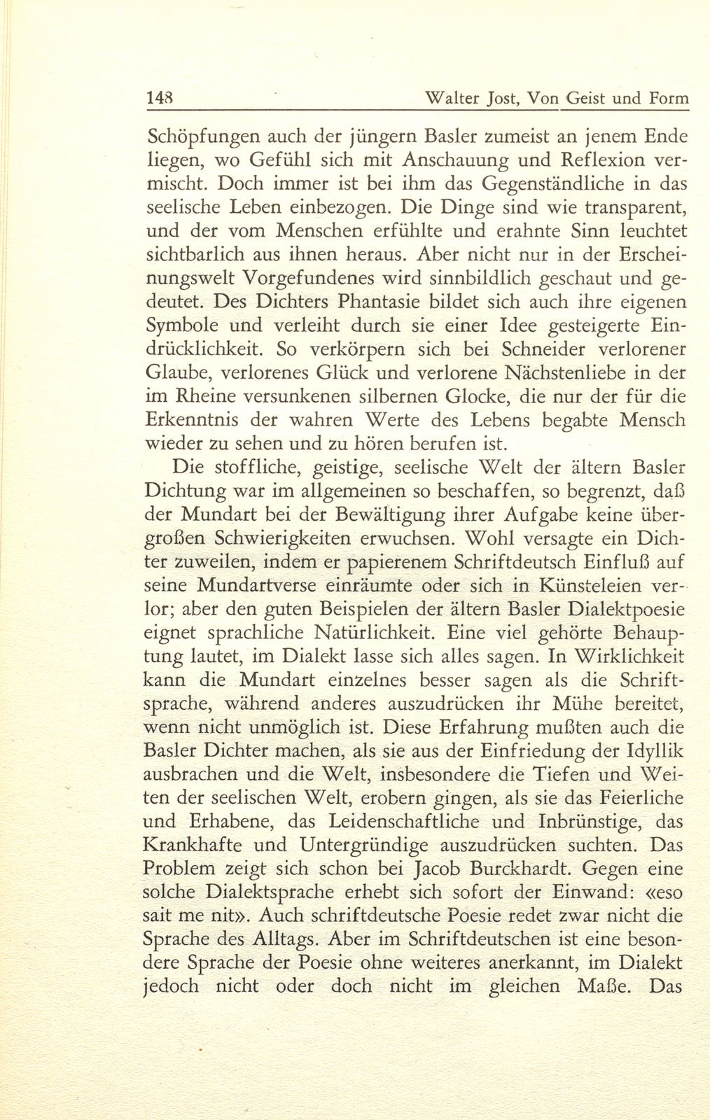 Von Geist und Form der Basler Mundartdichtung – Seite 27