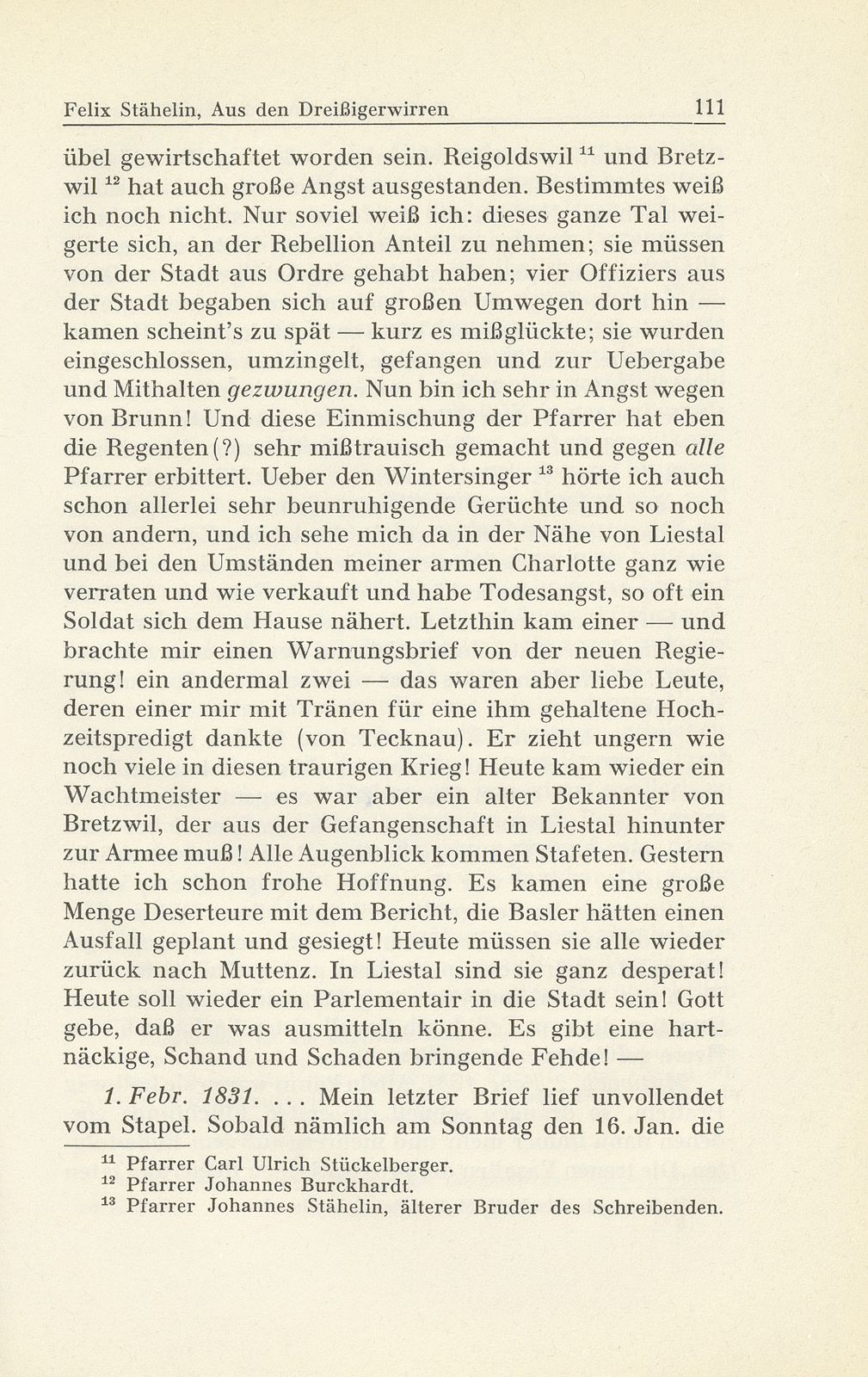 Erlebnisse und Bekenntnisse aus der Zeit der Dreissigerwirren [Gebrüder Stähelin] – Seite 9