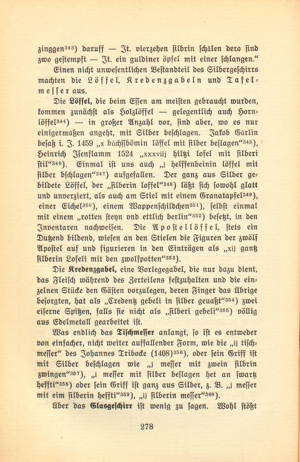 Der Basler Hausrat im Zeitalter der Spätgotik. (An Hand der schriftlichen Überlieferung.) – Seite 38