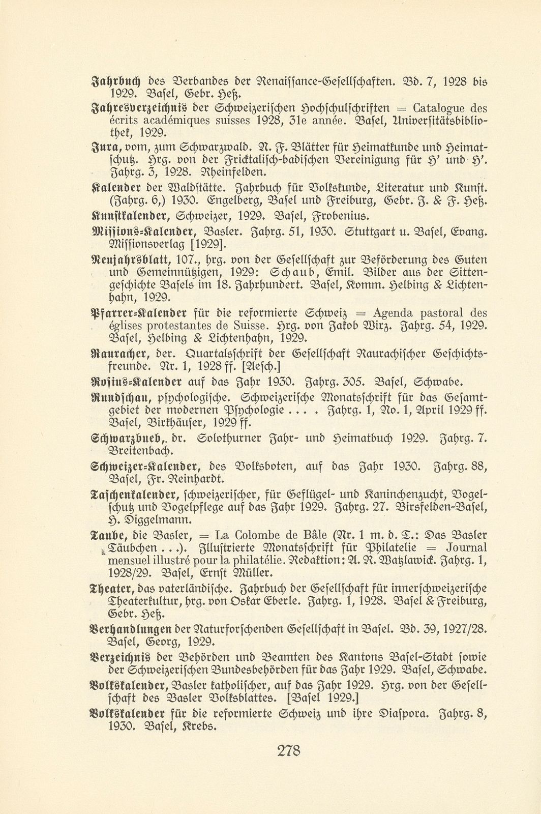 Basler Bibliographie 1929 – Seite 12