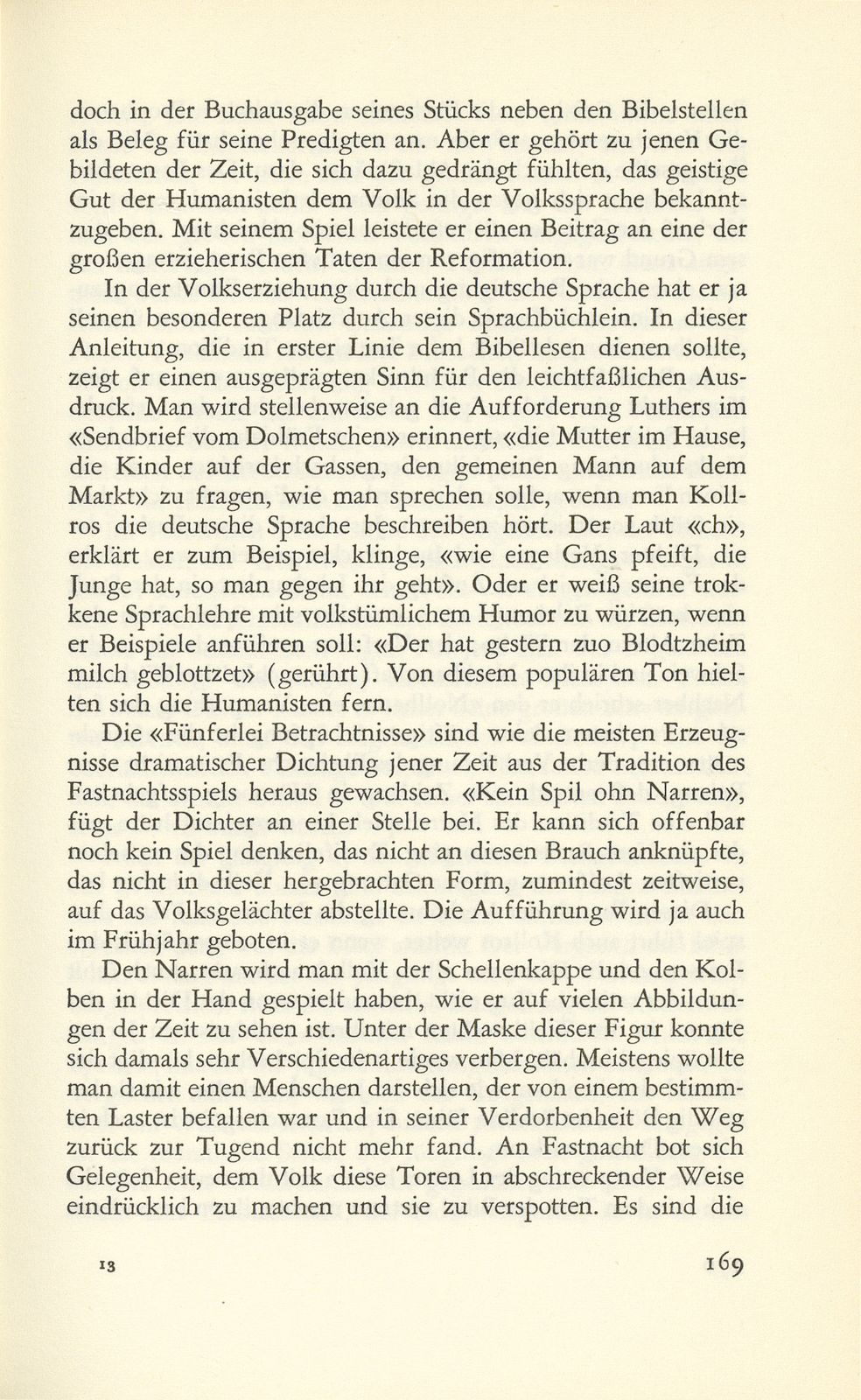 Fünferlei Betrachtungen des Johannes Kollros – Seite 14