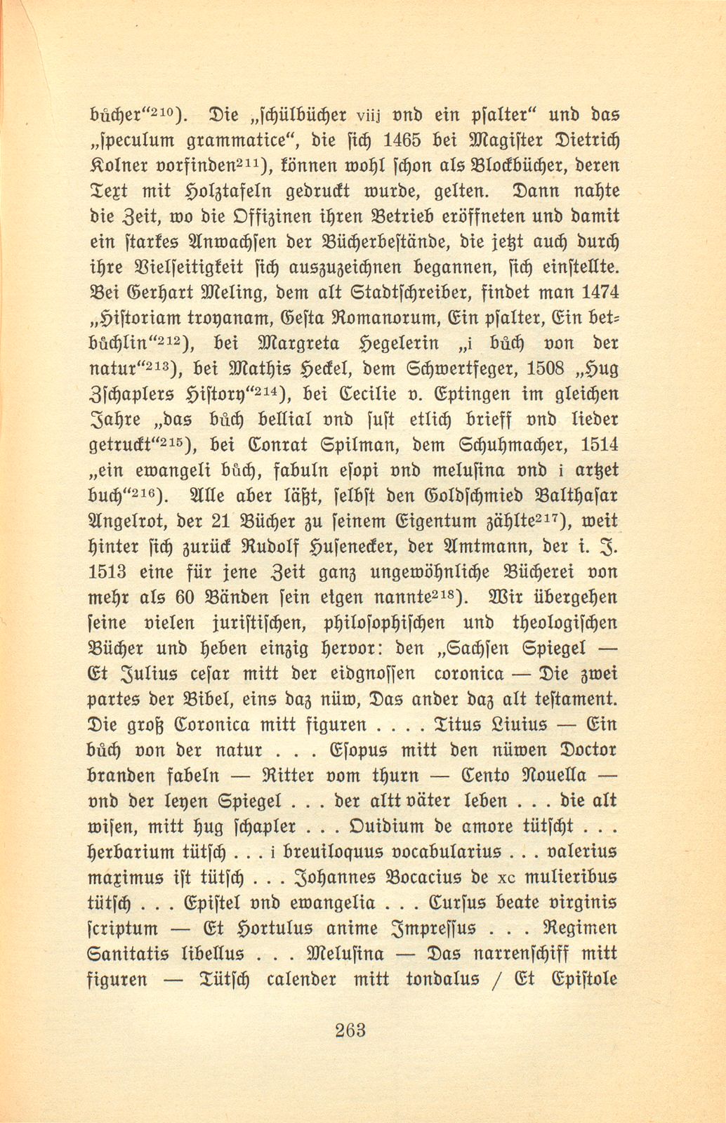 Der Basler Hausrat im Zeitalter der Spätgotik. (An Hand der schriftlichen Überlieferung.) – Seite 23