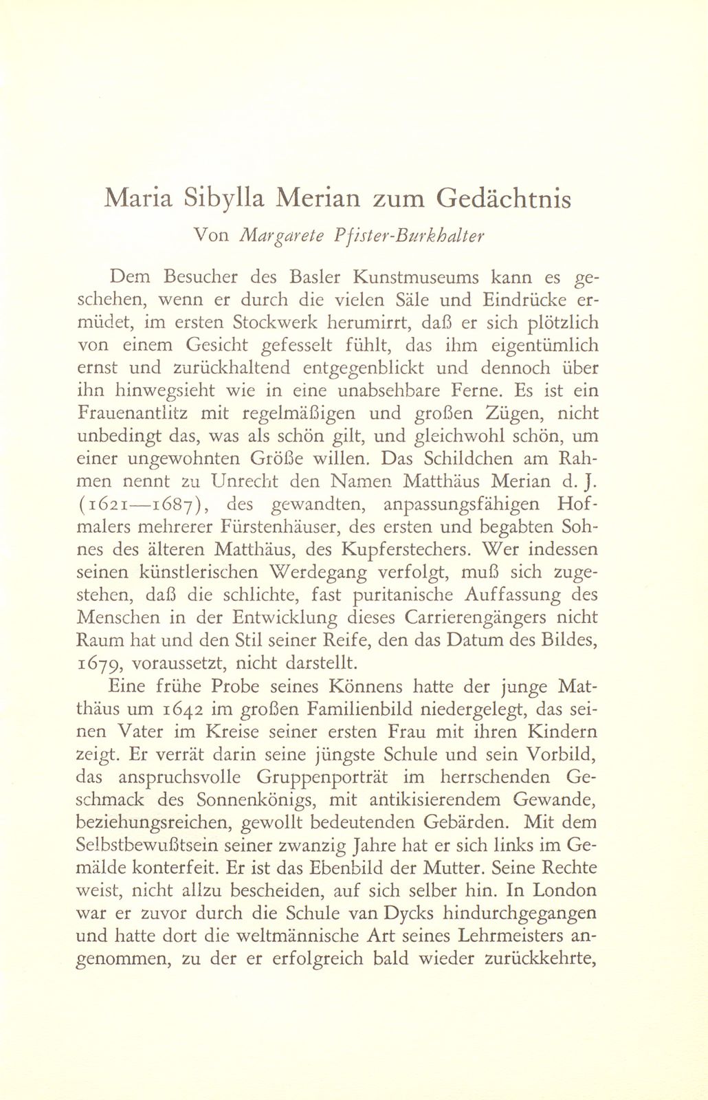 Maria Sibylla Merian zum Gedächtnis – Seite 1