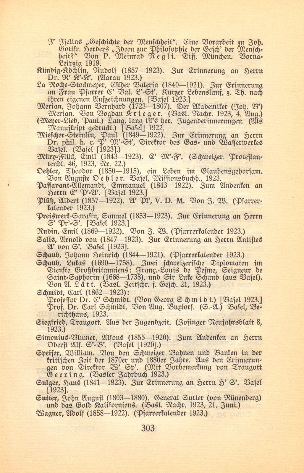 Basler Bibliographie 1923 – Seite 11