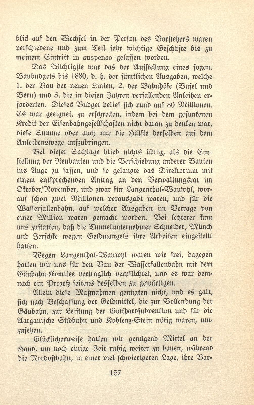 Von den Schweizer Bahnen und Banken in der kritischen Zeit der 1870er und der 1880er Jahre – Seite 13