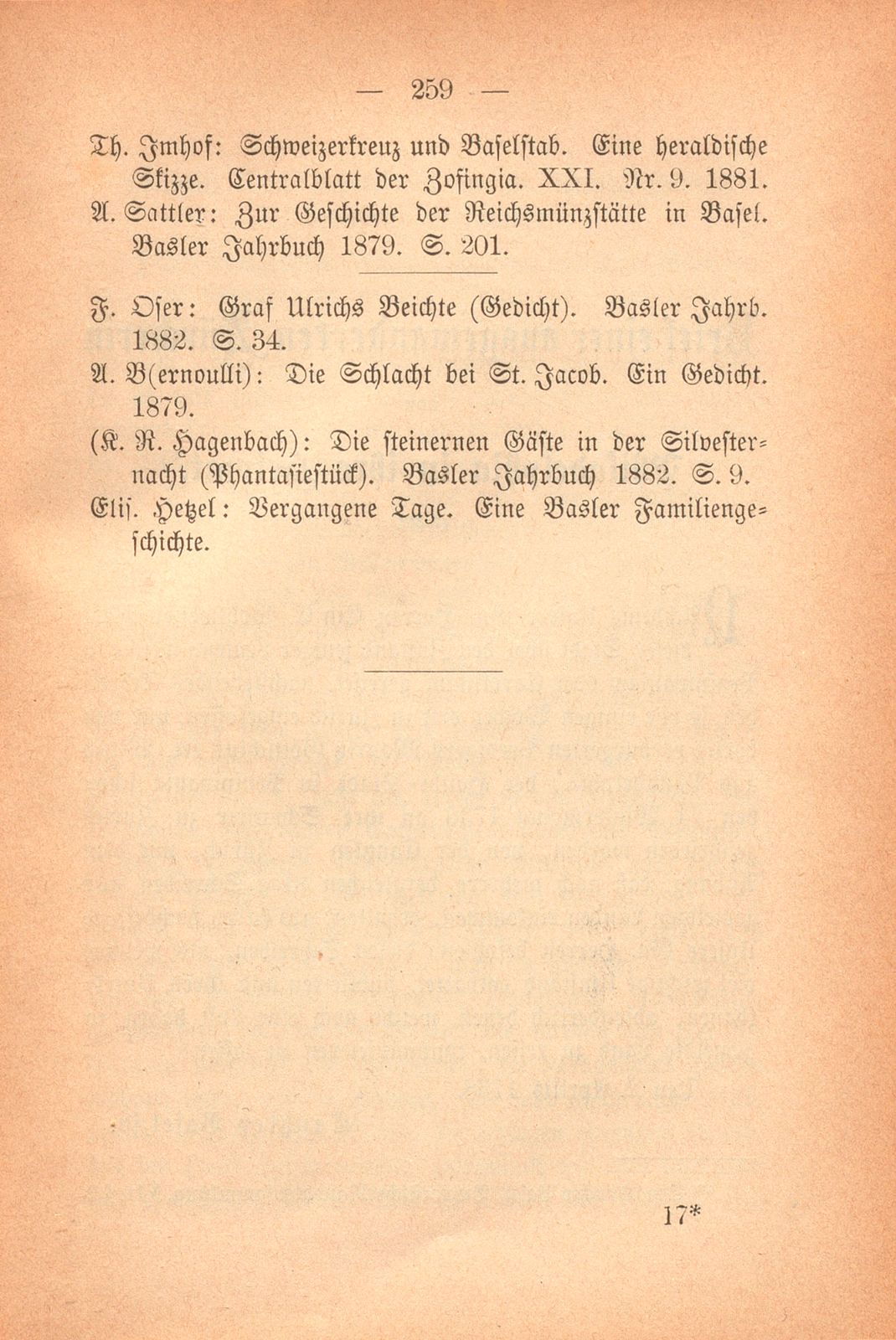 Übersicht der baslerischen historischen Literatur (1878-82) – Seite 10