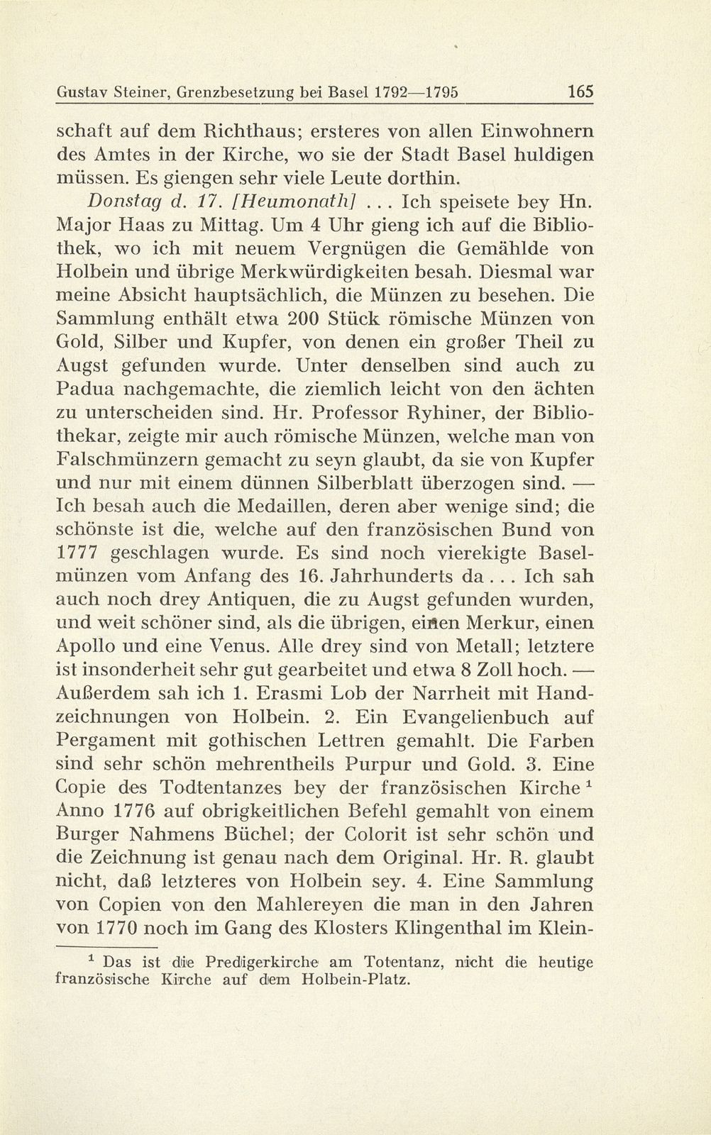 Grenzbesetzung bei Basel im Revolutionskrieg 1792-1795 – Seite 64