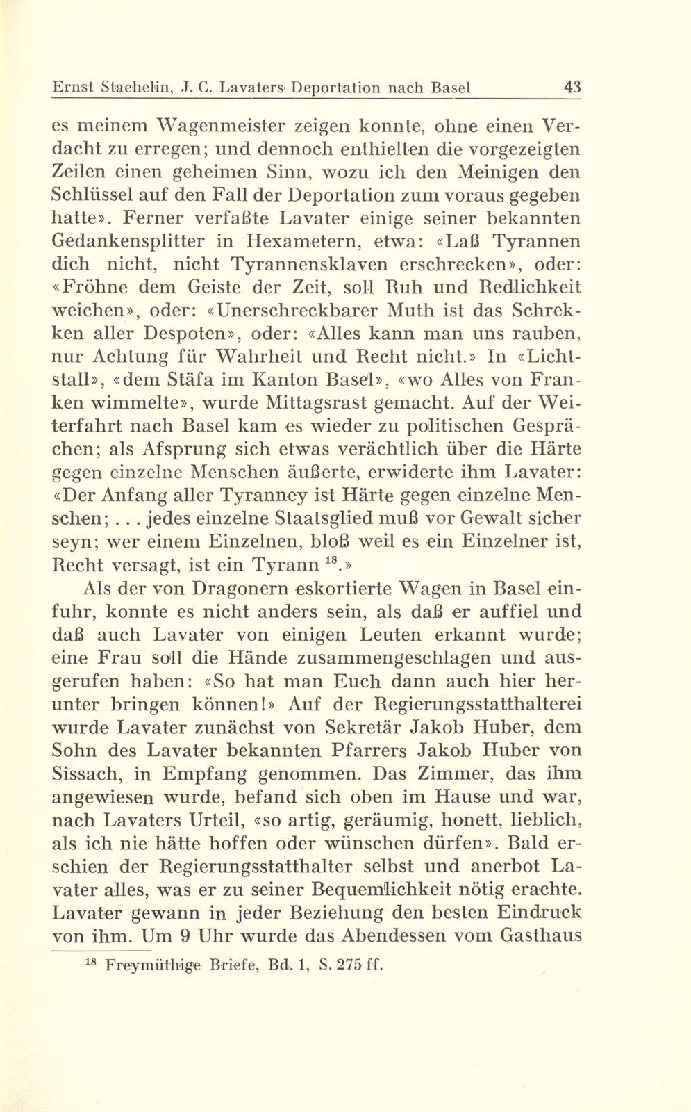 Johann Caspar Lavaters Deportation nach Basel im Jahre 1799 – Seite 13