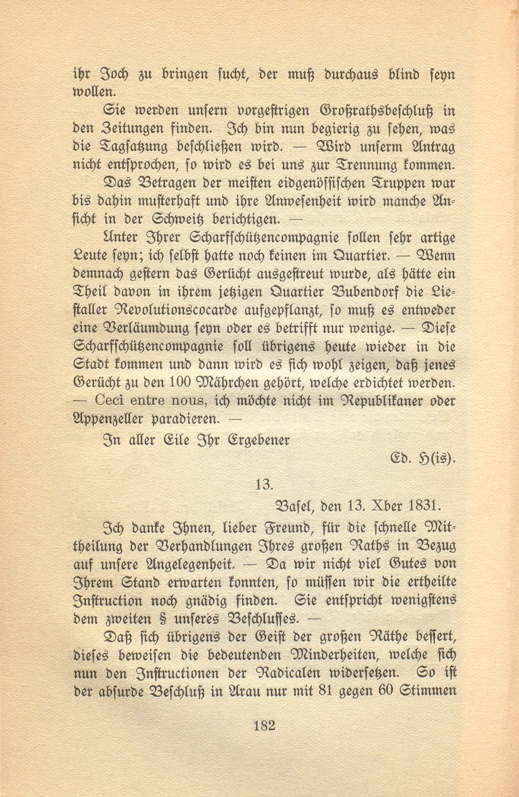 Aus den Briefen eines Baslers vor hundert Jahren [Eduard His-La Roche] – Seite 16