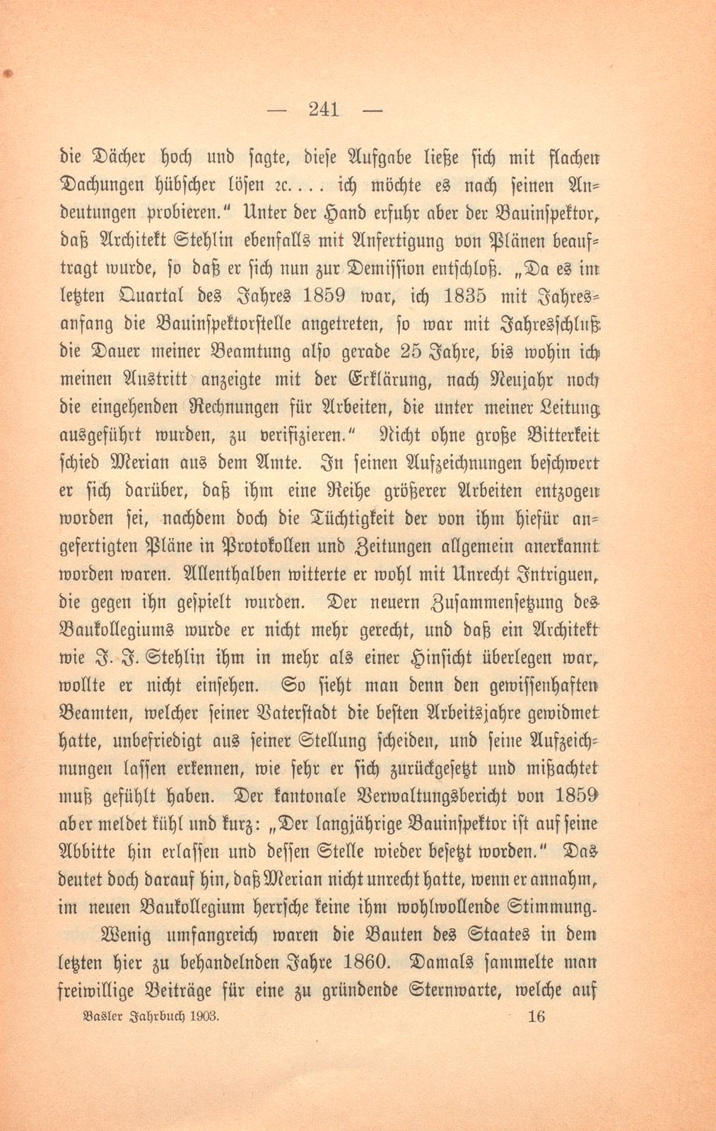 Basels bauliche Entwicklung im 19. Jahrhundert – Seite 35