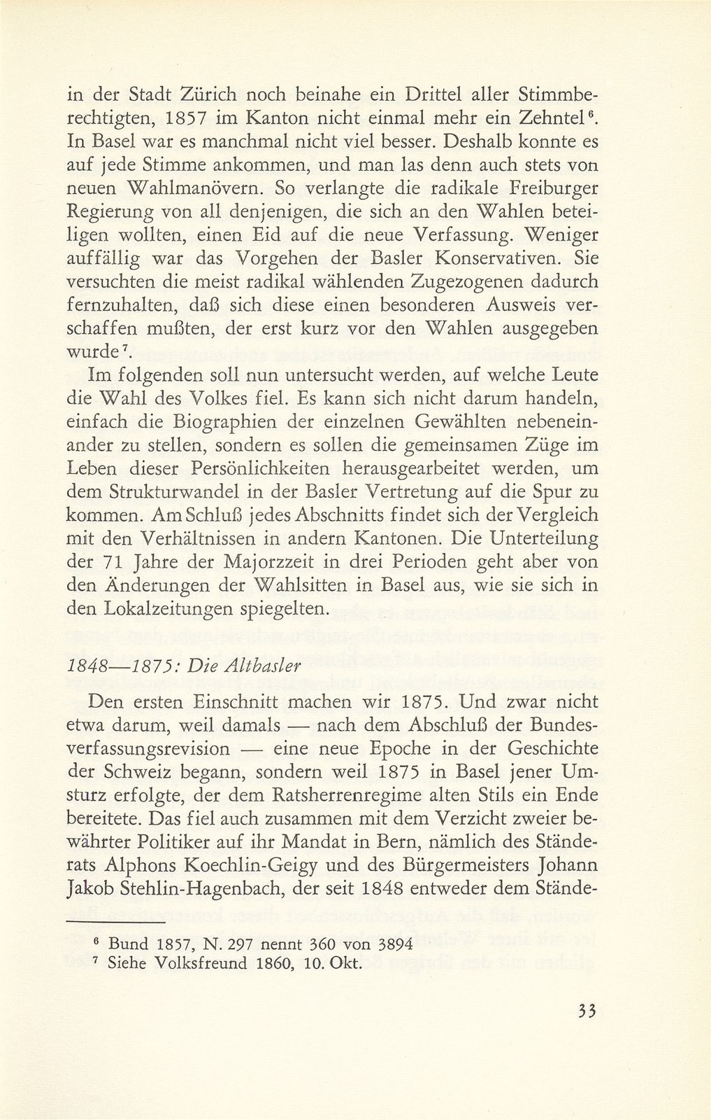 Vom Wandel der Basler Vertretung in der Bundesversammlung 1848-1919 – Seite 3