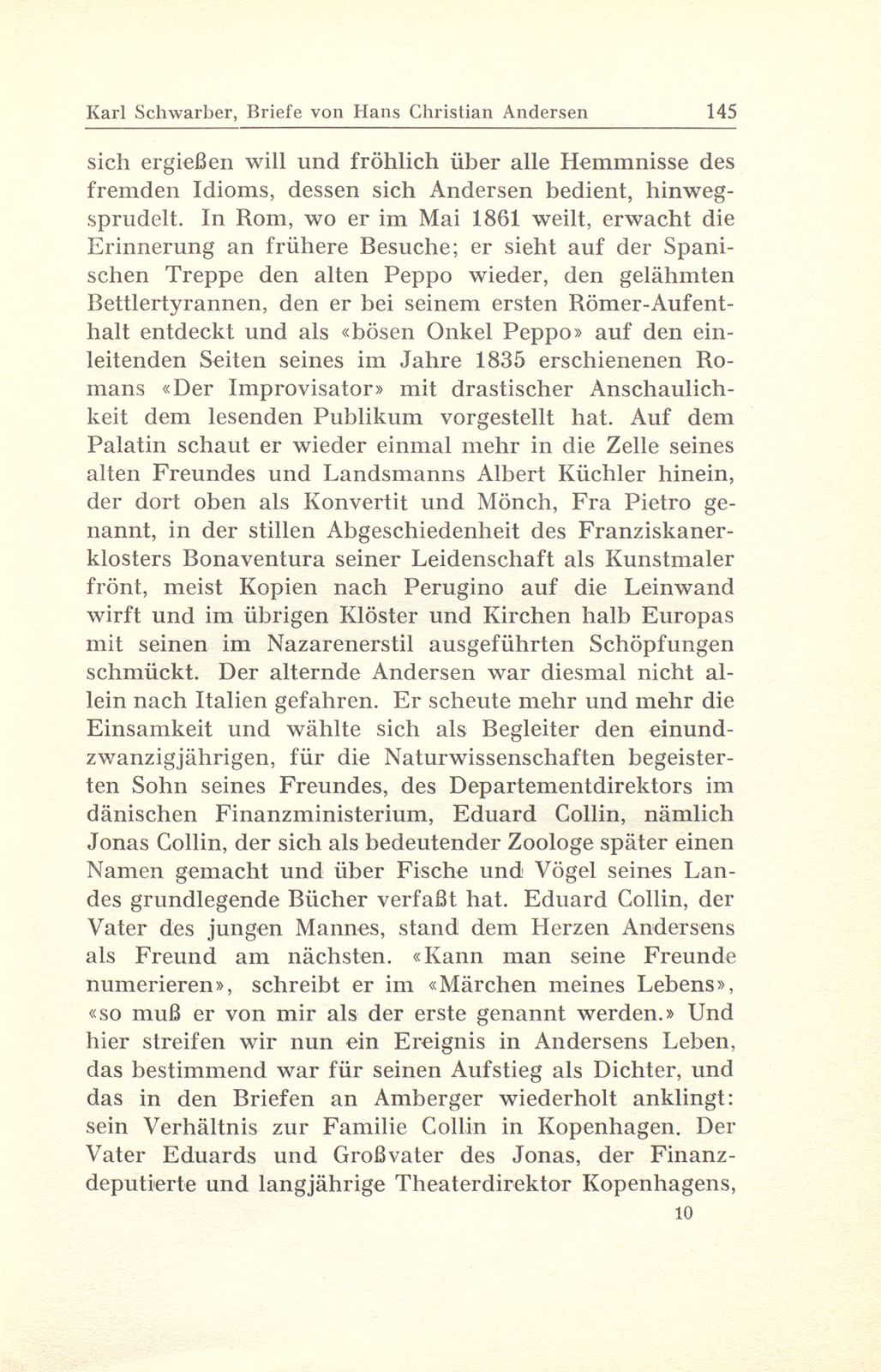 Briefe des Märchendichters Hans Christian Andersen an den Basler Kunstmaler Gustav Adolf Amberger – Seite 6