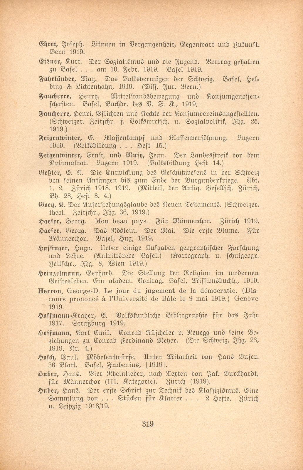 Basler Bibliographie 1919 – Seite 12