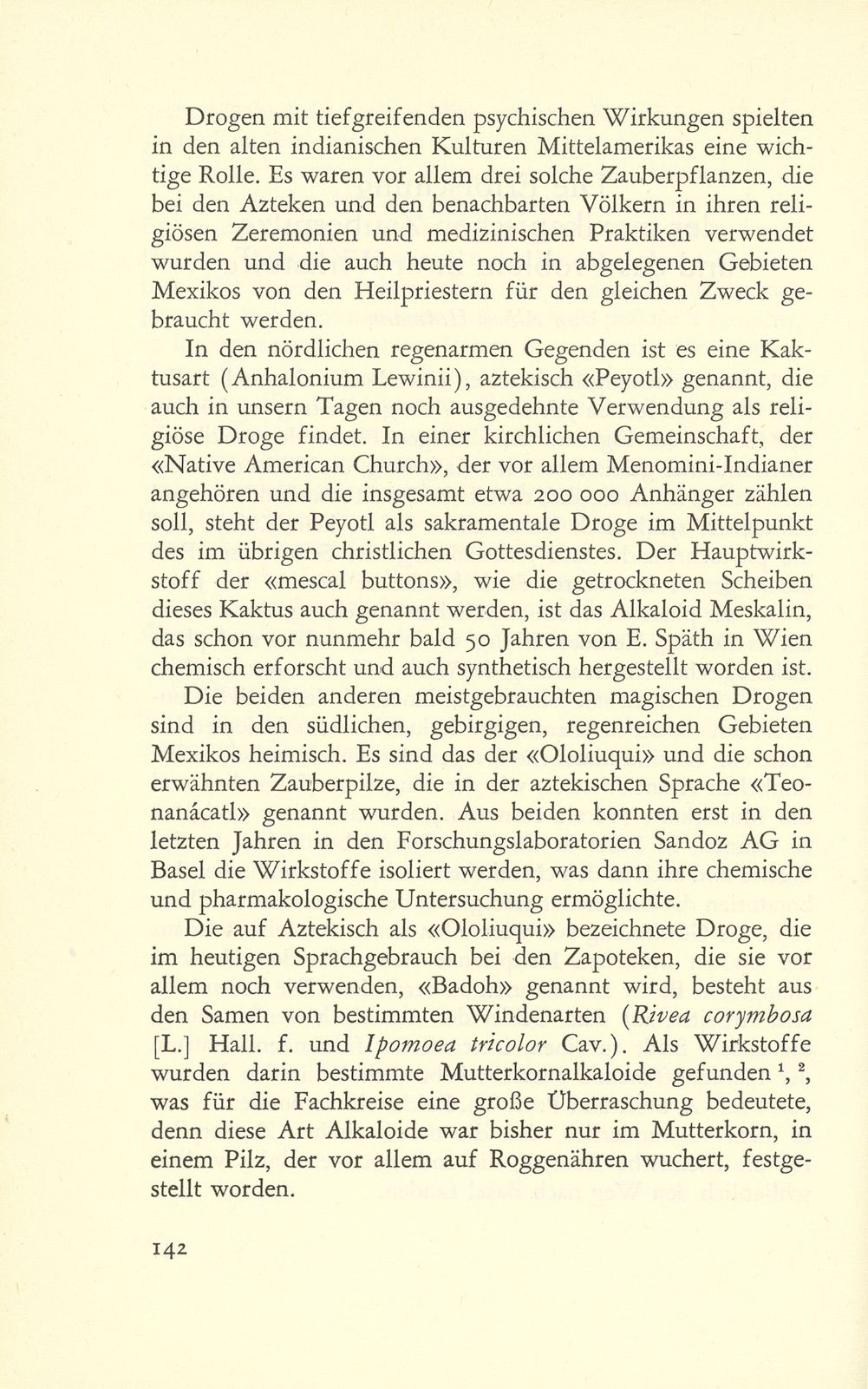 Die Erforschung der mexikanischen Zauberpilze und das Problem ihrer Wirkstoffe – Seite 2