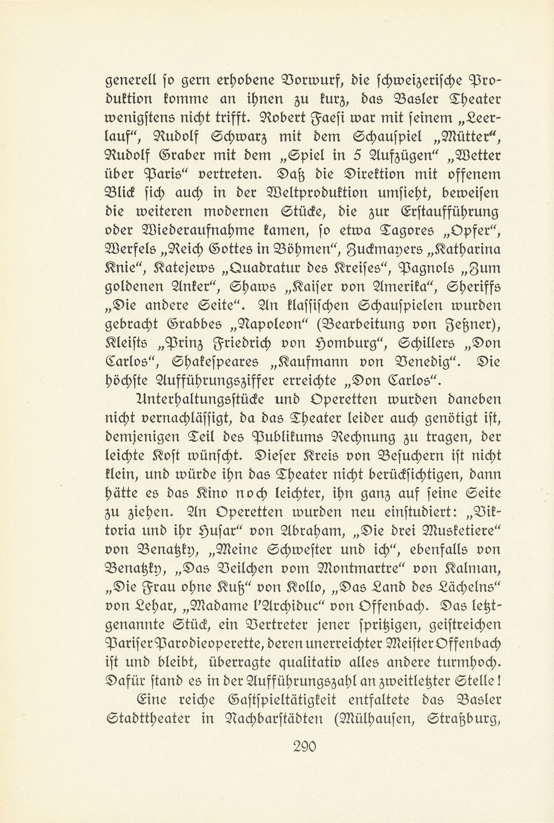 Das künstlerische Leben in Basel vom 1. Oktober 1930 bis 30. September 1931 – Seite 5