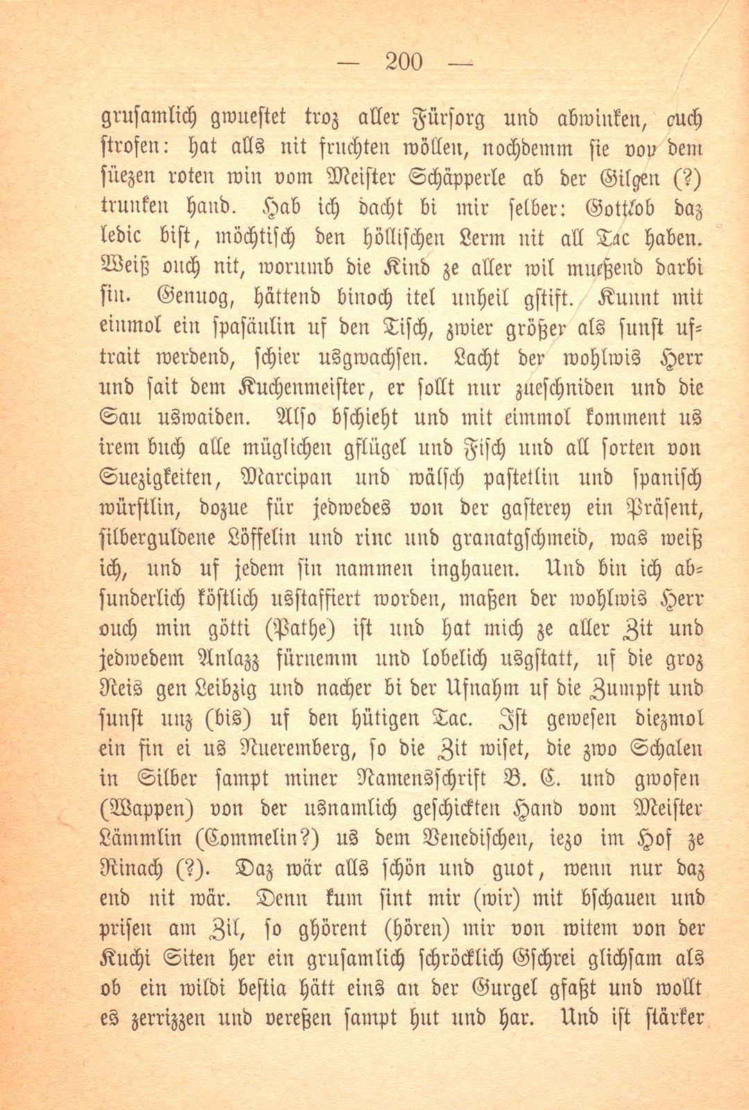 Aus einer Basler Familienchronik des Jahres 1622. (Gütigst mitgeteilt von J. M.) [Als Fälschung bezeichnet.] – Seite 2