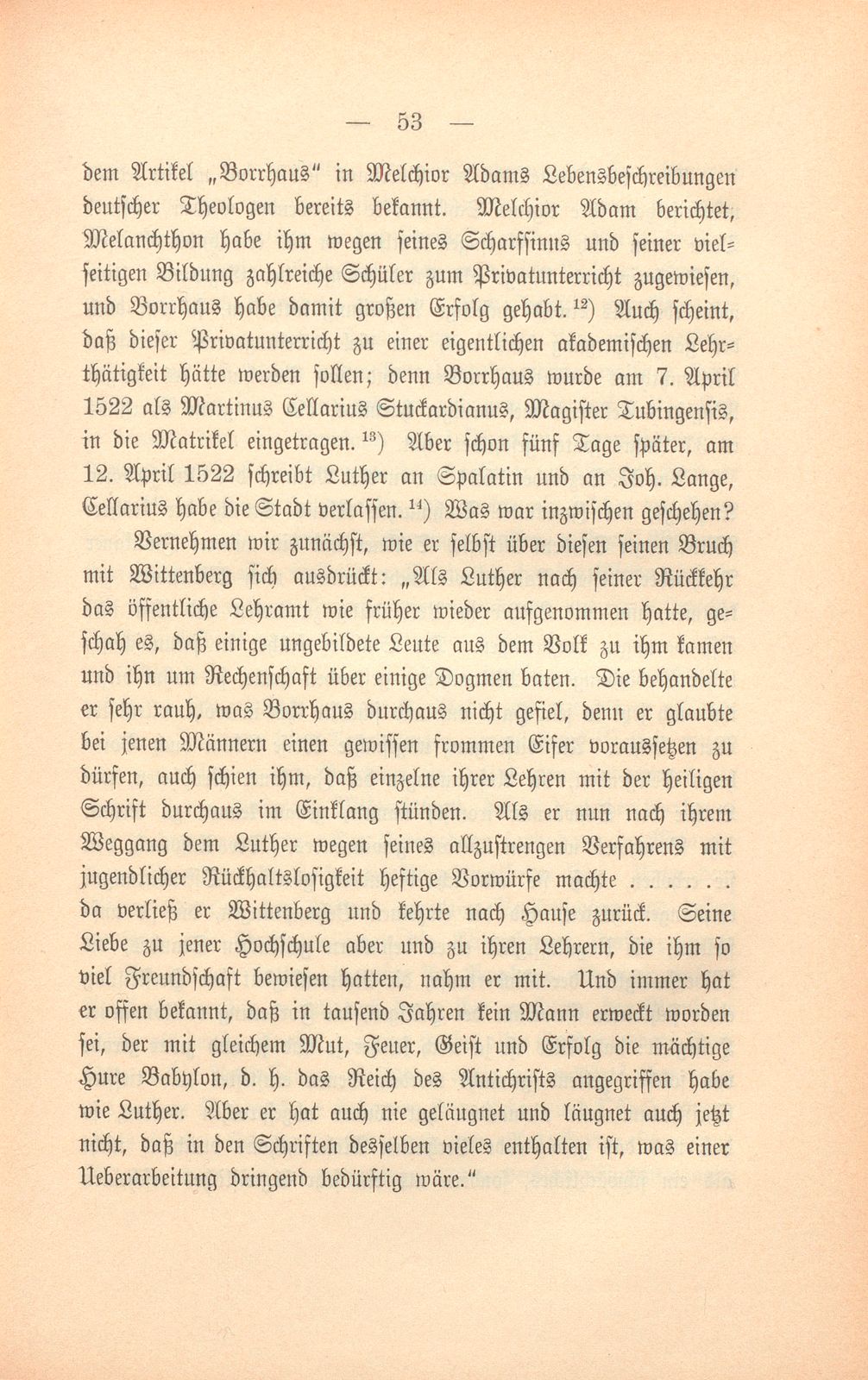 Martin Borrhaus (Cellarius), ein Sonderling aus der Reformationszeit – Seite 7