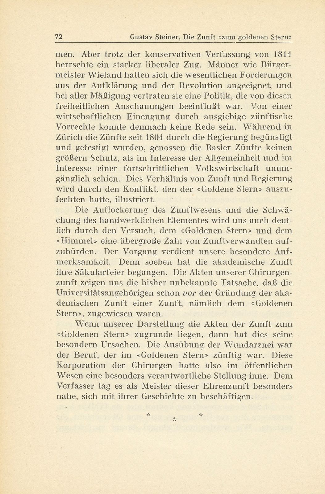 Die Zunft ‹zum goldenen Stern› im 19. Jahrhundert – Seite 4