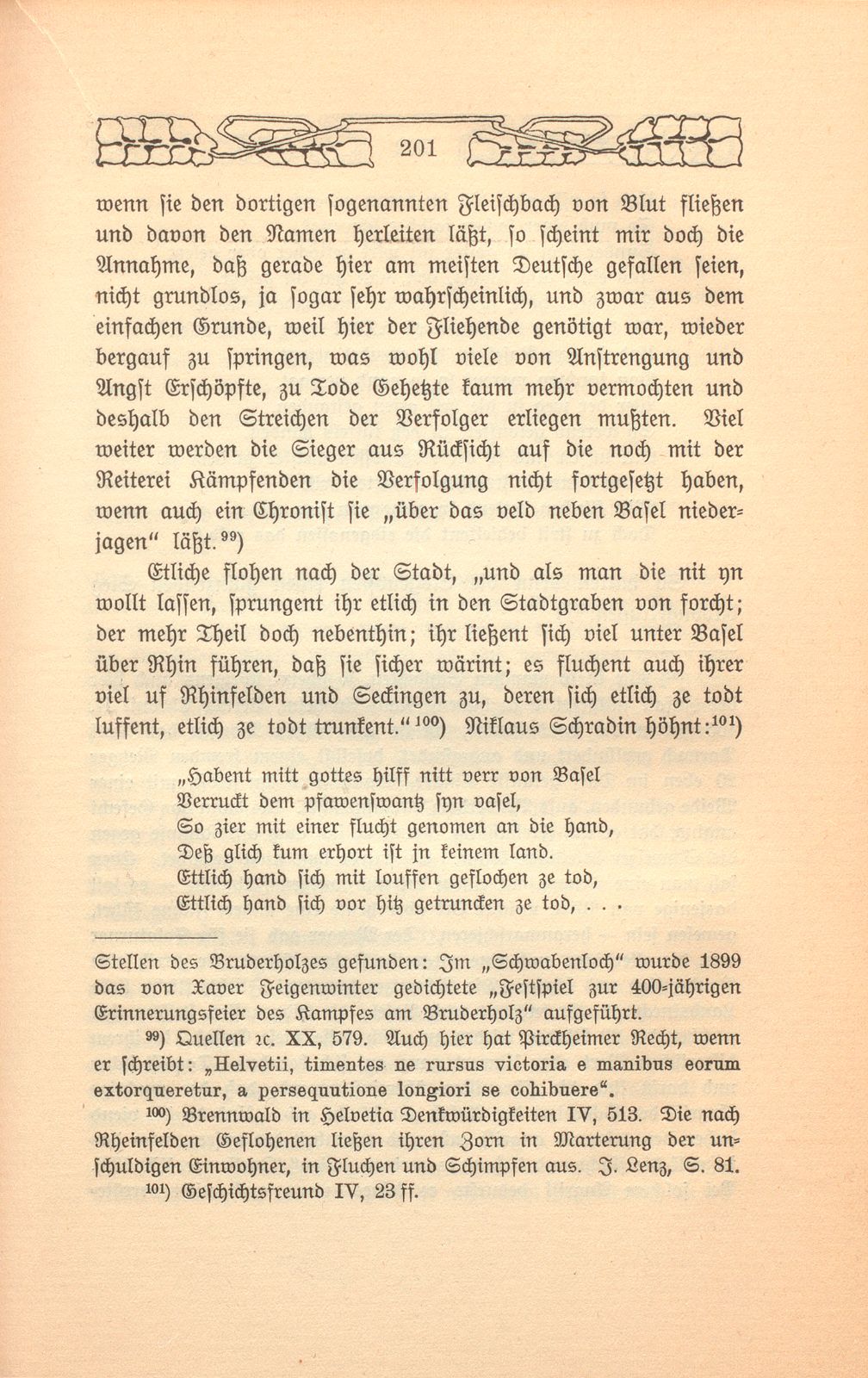 Das Gefecht auf dem Bruderholz. 22. März 1499 – Seite 28