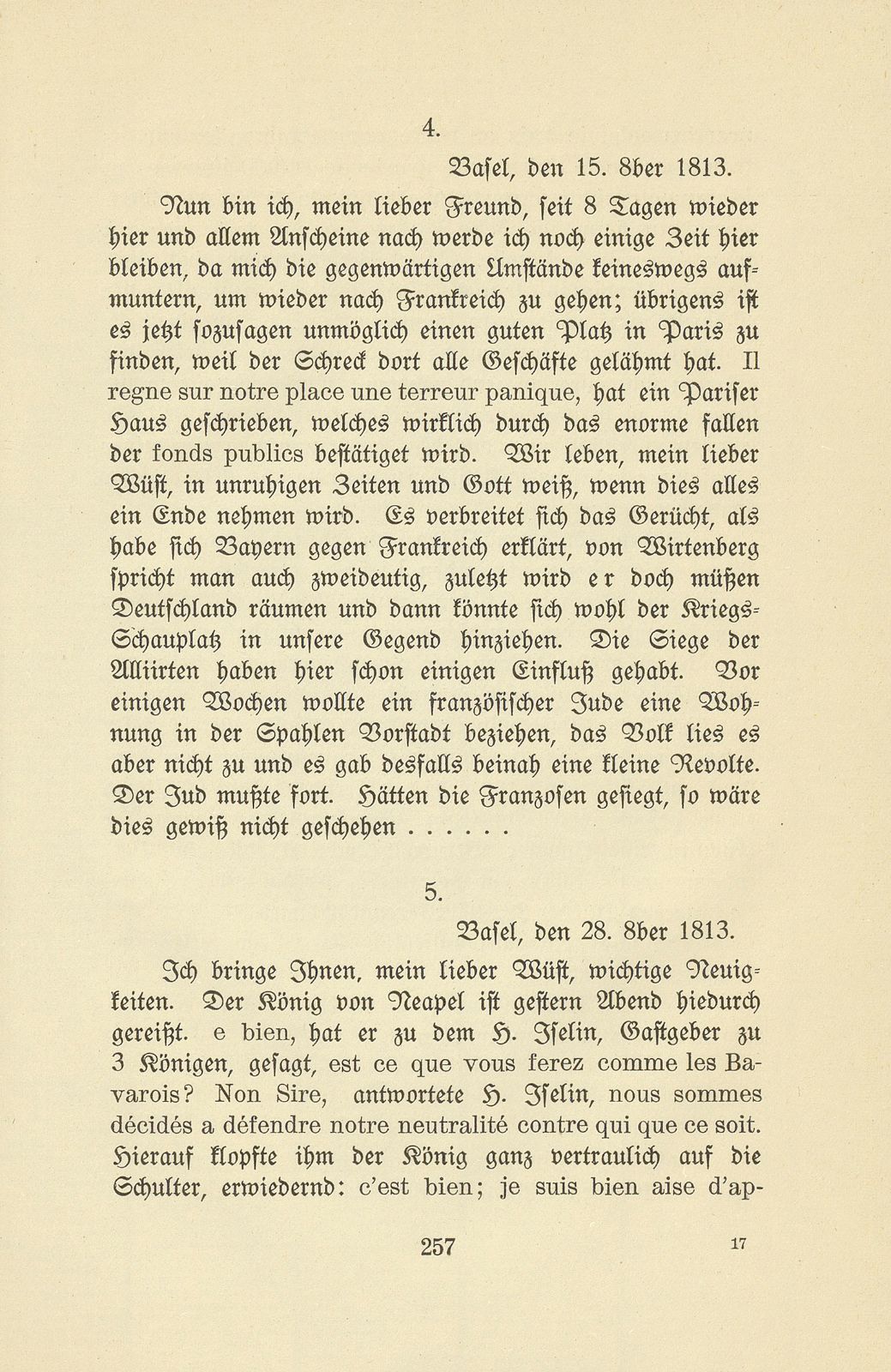 Aus den Briefen eines Baslers vor hundert Jahren [Ed. Ochs-His-La Roche] – Seite 9