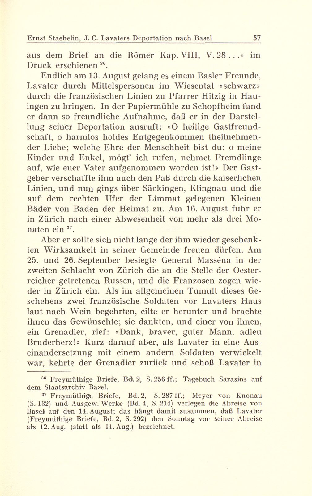 Johann Caspar Lavaters Deportation nach Basel im Jahre 1799 – Seite 27