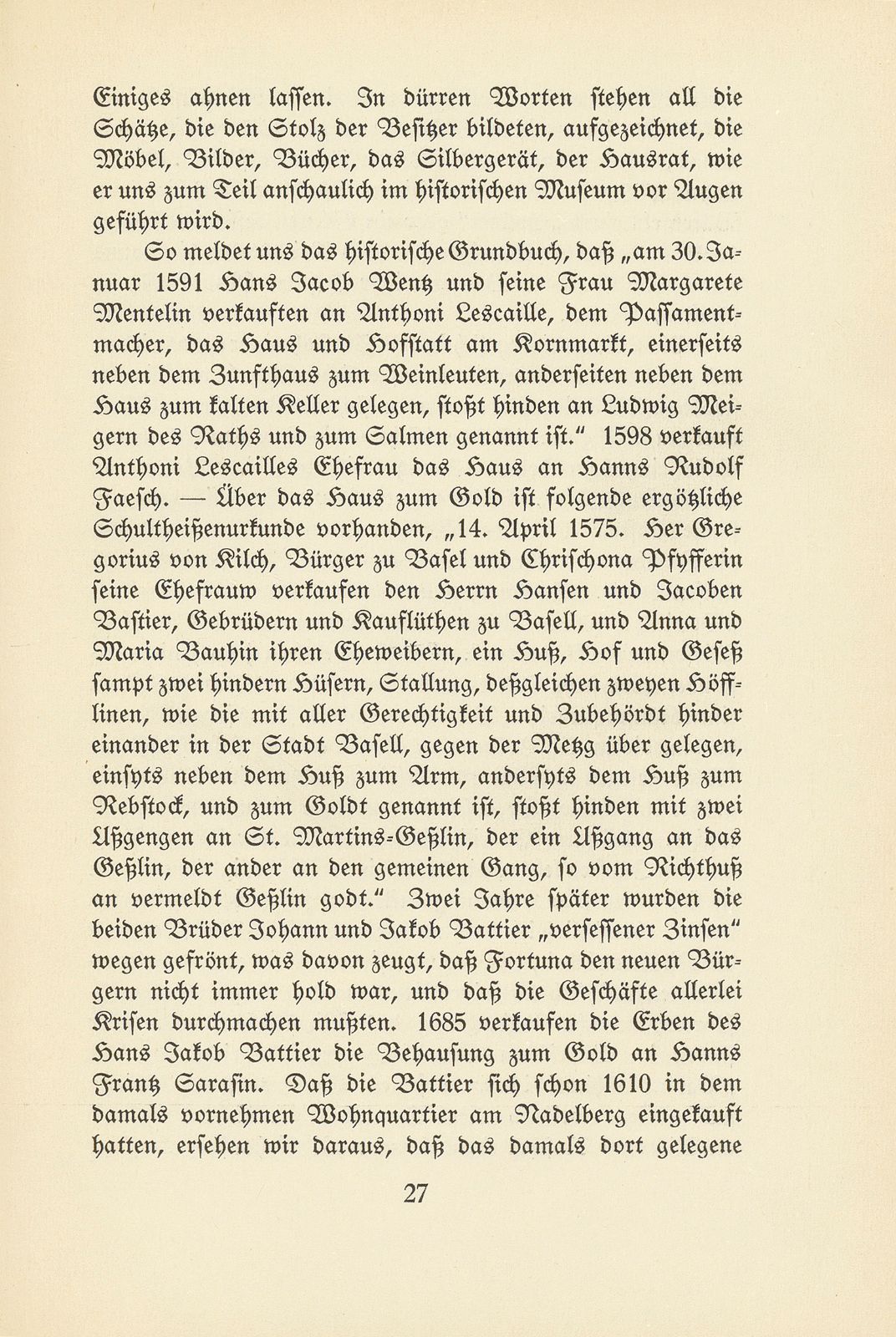 Der Einfluss der französischen Refugianten auf die Kultur Basels – Seite 16