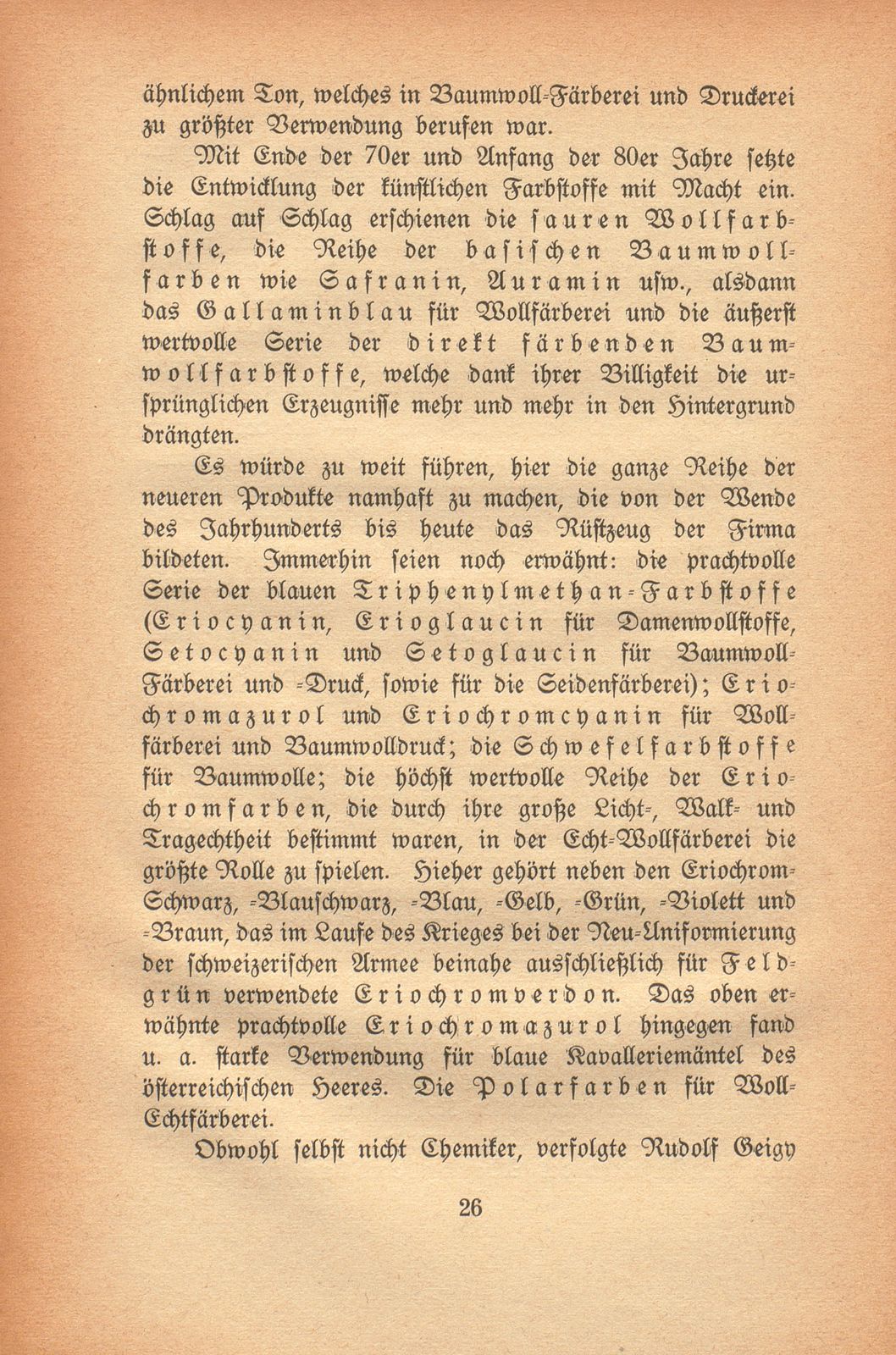 Johann Rudolf Geigy-Merian. 4. März 1830 bis 17. Februar 1917 – Seite 26