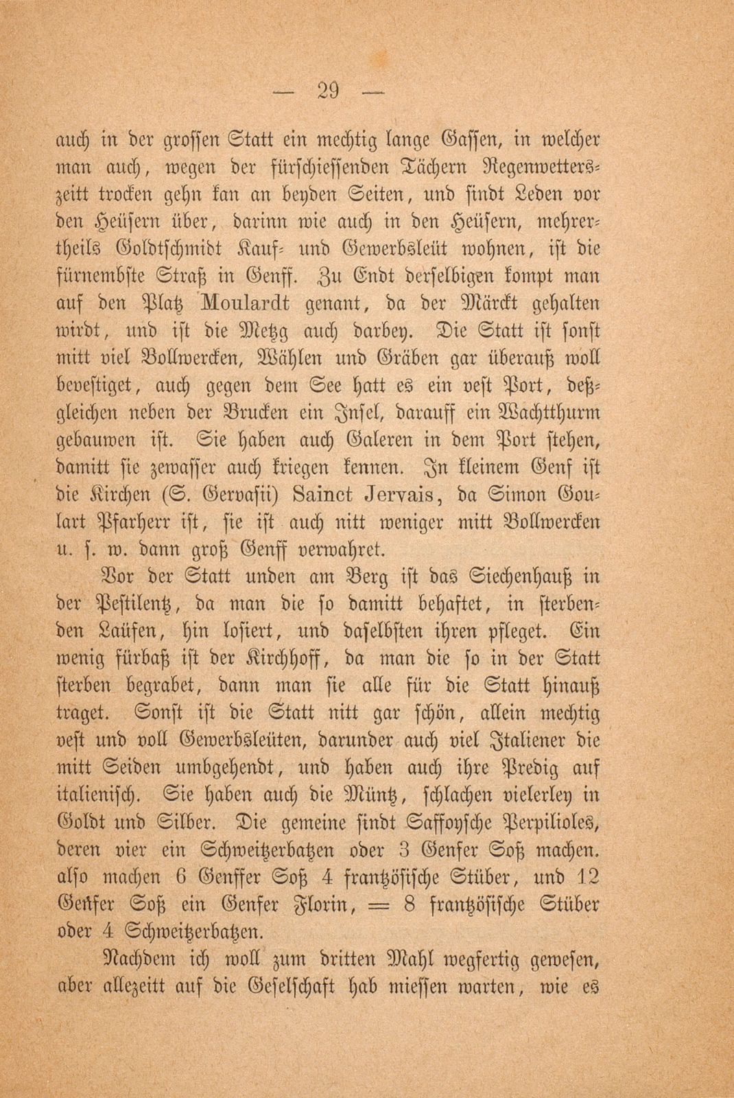 Beschreibung Thomä Platters Reyssen, die er von Basell auss in Franckreich gethan hatt anno 1595 – Seite 17