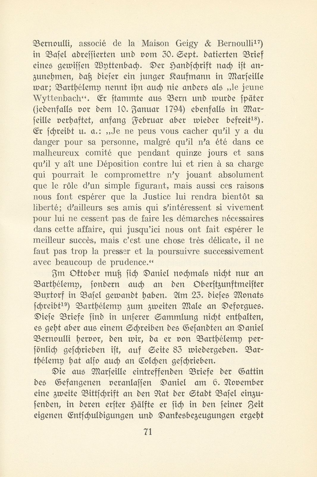 Von der Gefangenschaft eines Baslers in Marseille während der französischen Revolution – Seite 15