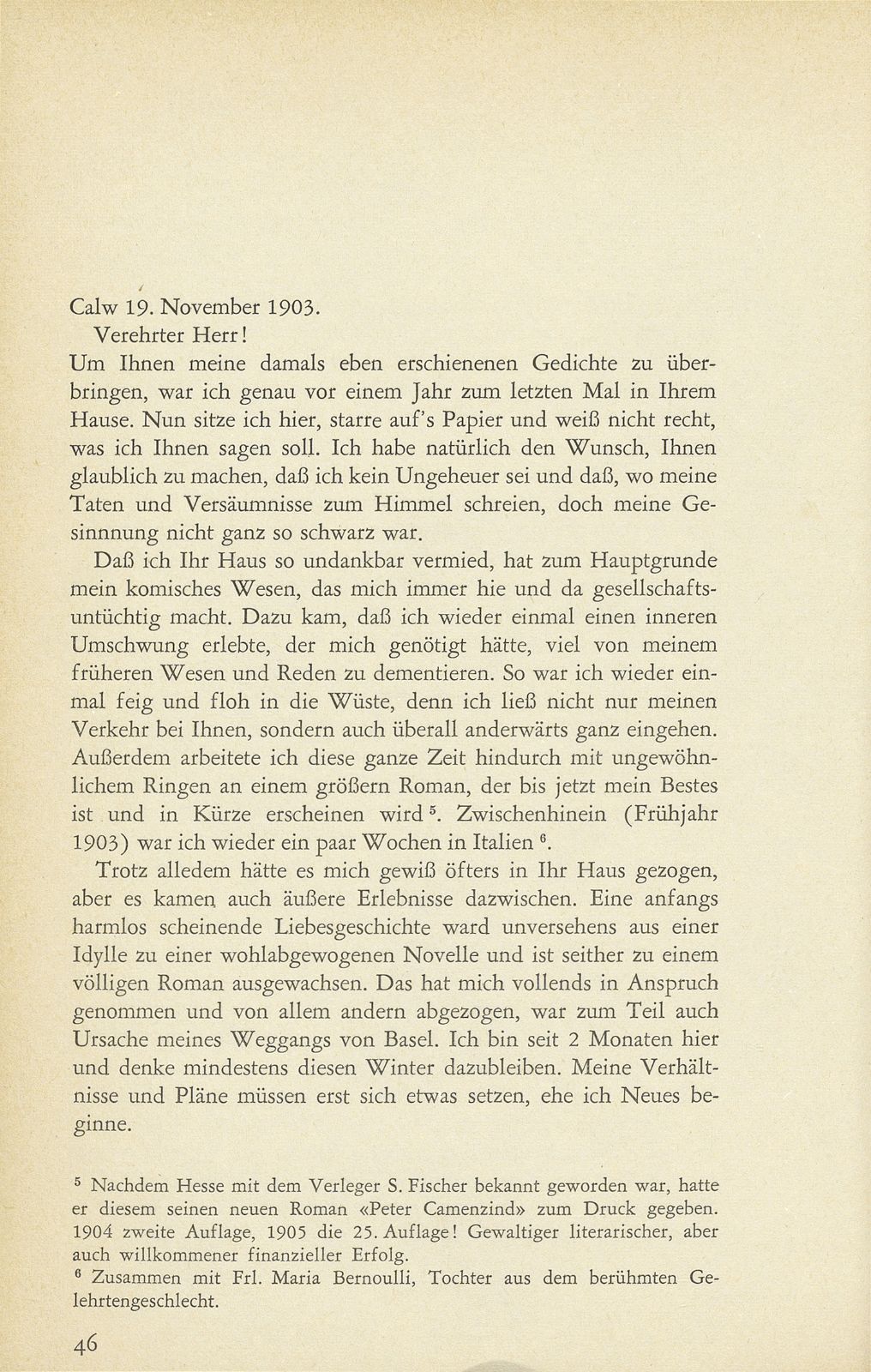 Ausgewählte Briefe an Staatsarchivar Dr. Rudolf Wackernagel oder dessen Gattin (1882-1926) – Seite 6