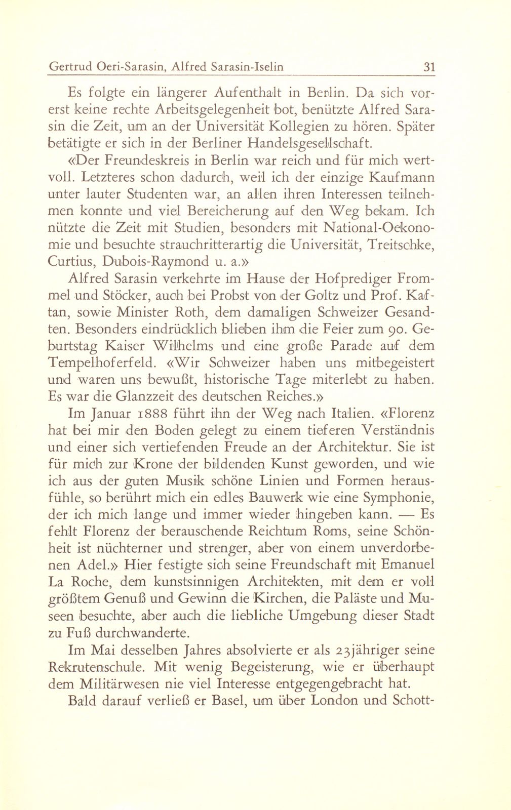 Alfred Sarasin-Iselin 27. März 1865 – 16. Dezember 1953 – Seite 5