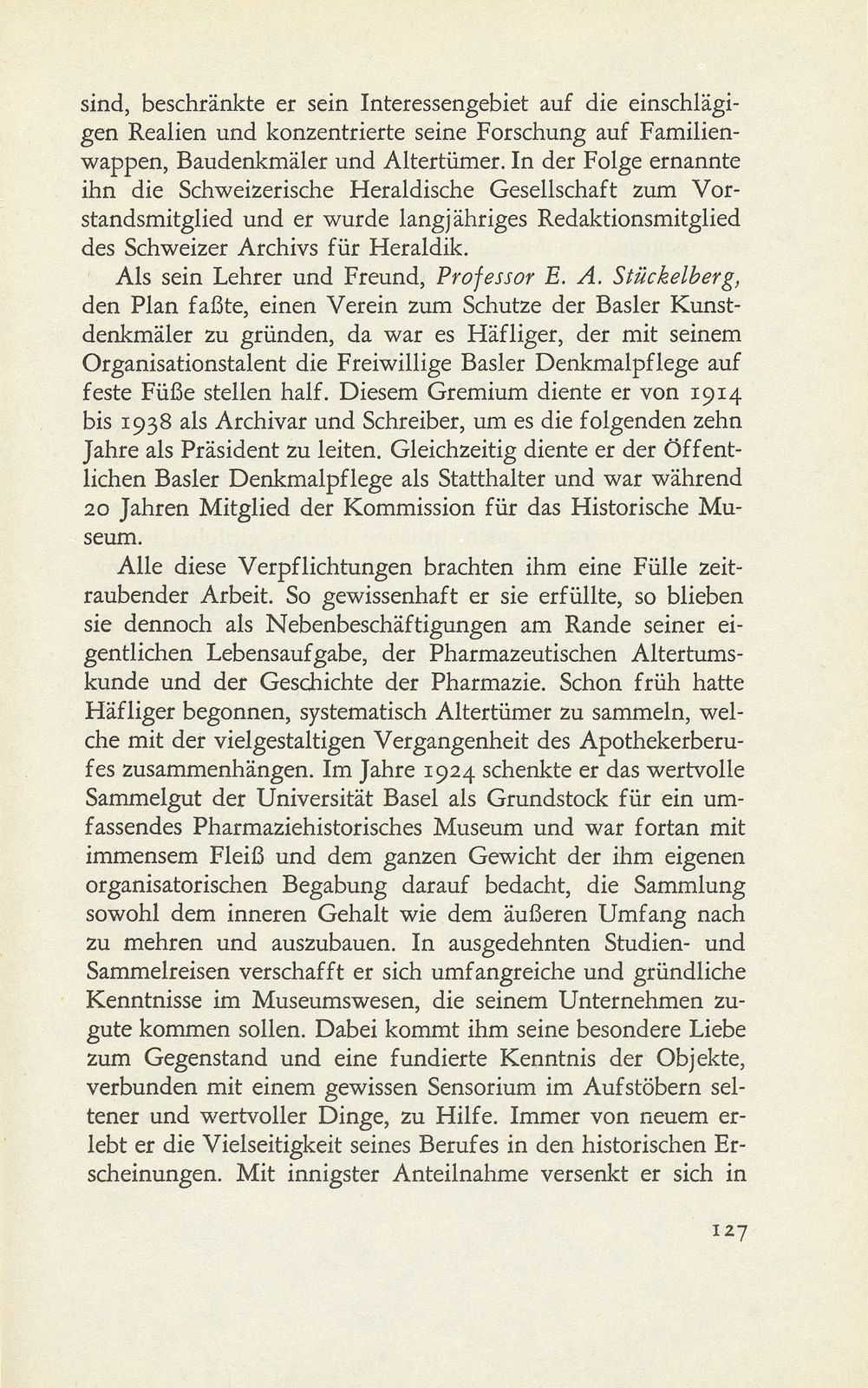 Josef Anton Häfliger, der Begründer der pharmazeutischen Altertumskunde (1873-1954) – Seite 3