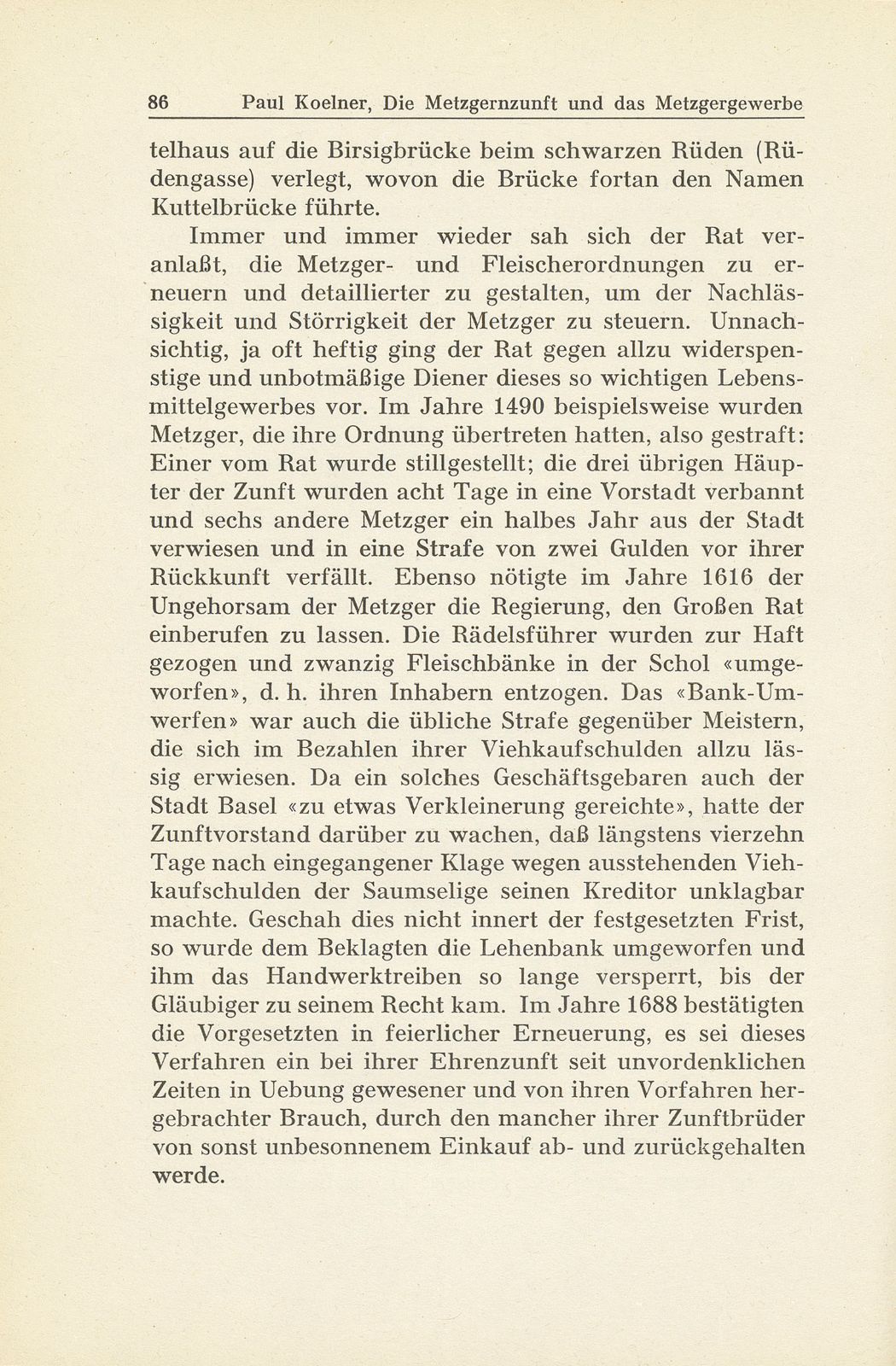 Die Metzgernzunft und das Metzgergewerbe im alten Basel – Seite 14