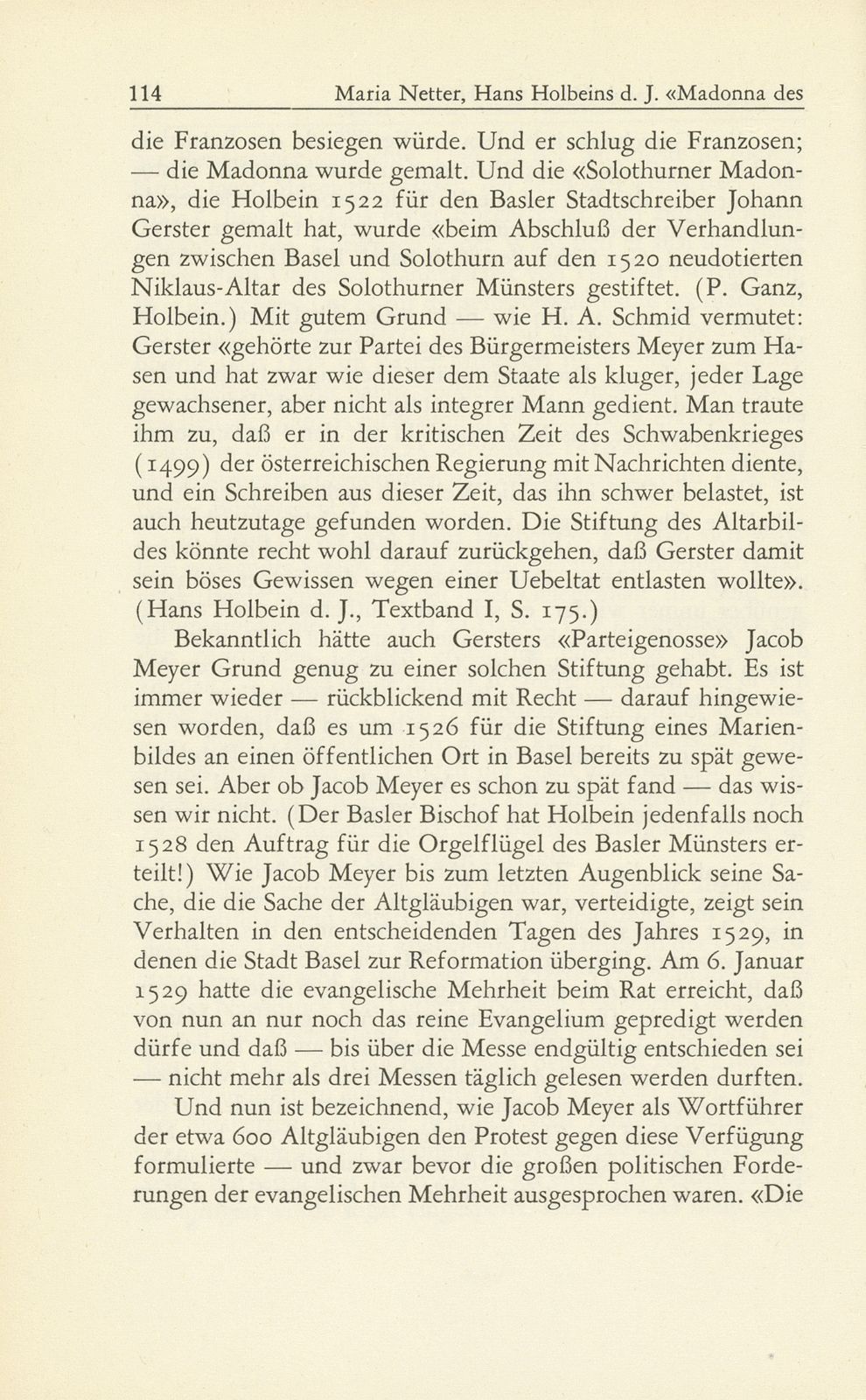 Hans Holbein d. J. ‹Madonna des Bürgermeisters Jacob Meyer zum Hasen› und ihre Geheimnisse – Seite 6