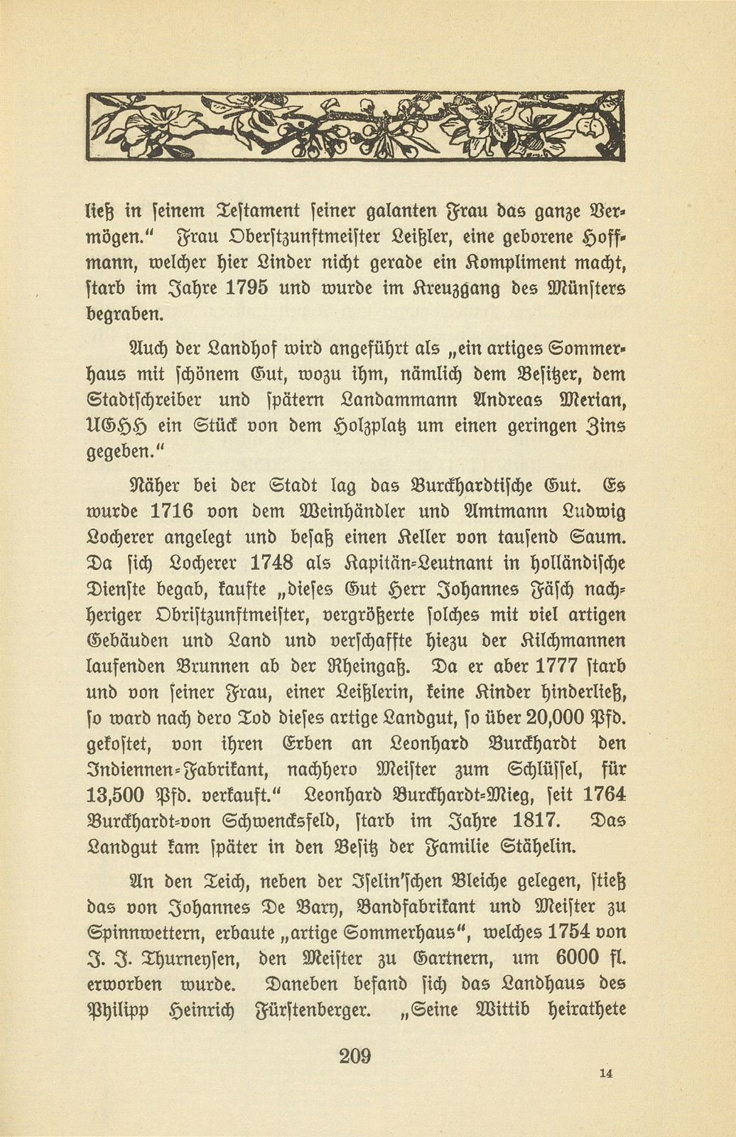 Eine Kleinbasler Chronik des 18. Jahrhunderts [Wilhelm Linder] – Seite 17