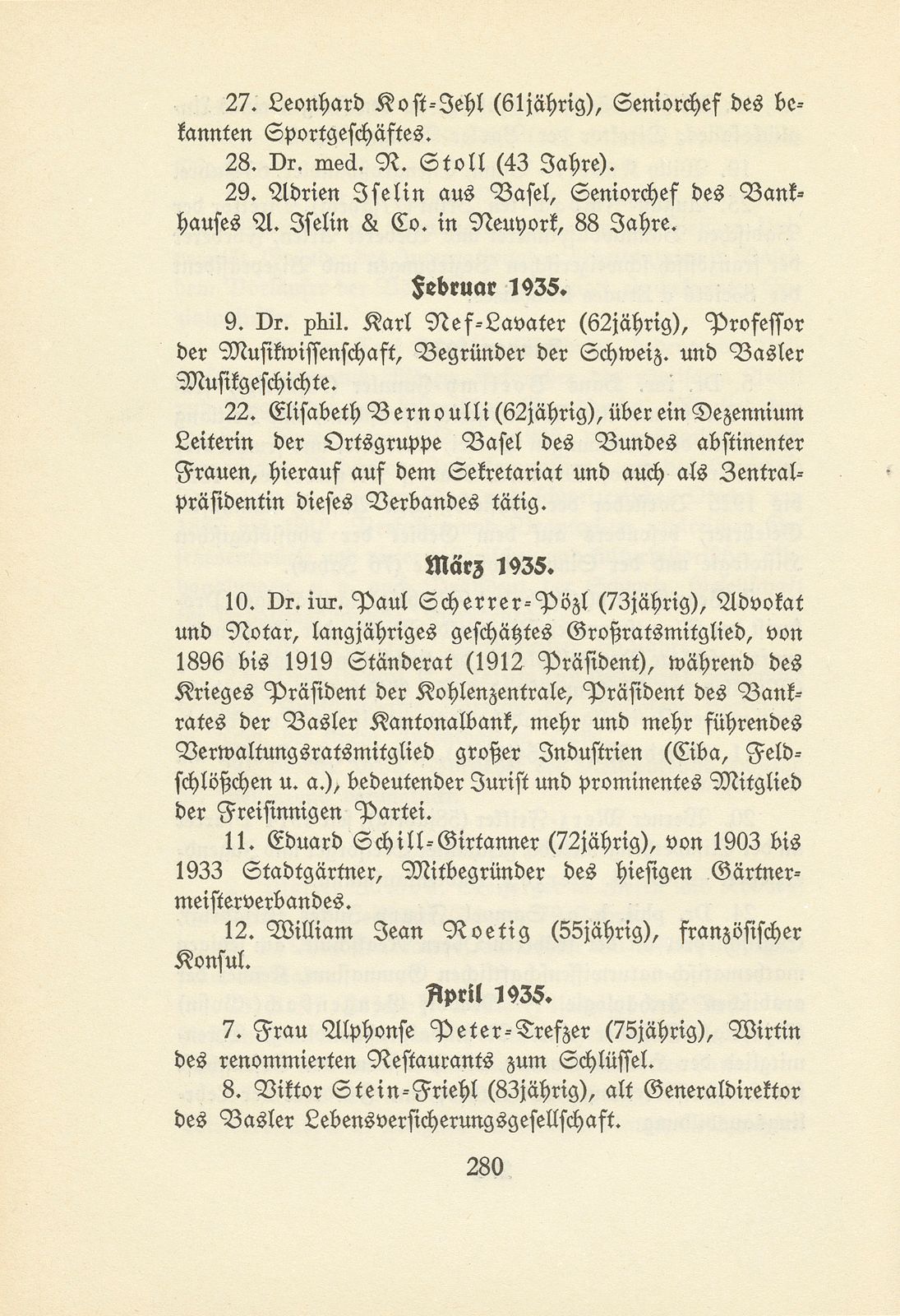 Basler Totentafel vom 1. Oktober 1934 bis 31. September 1935 – Seite 4